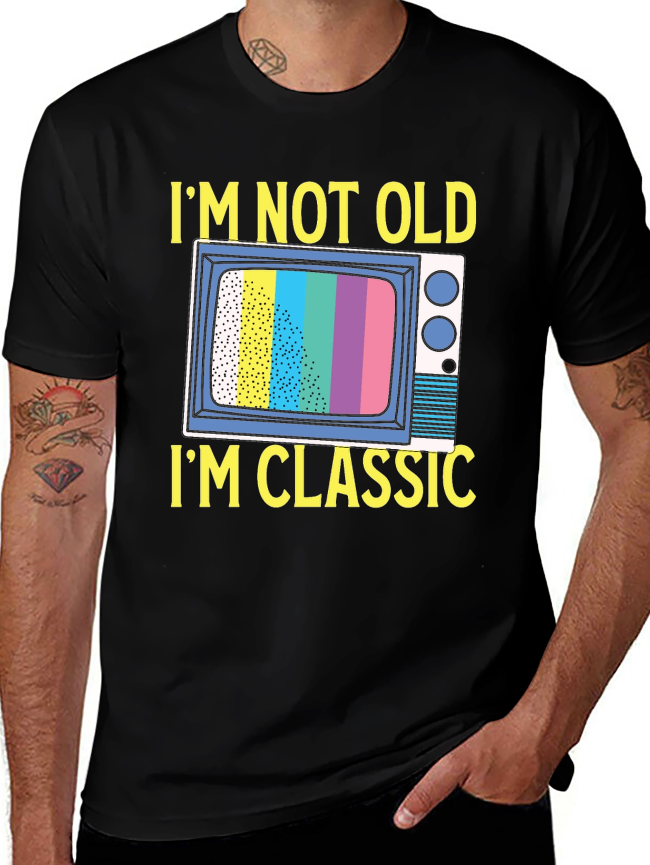 Variant 27 of I'm Not Old, I'm Classic T-Shirt - Retro TV Design