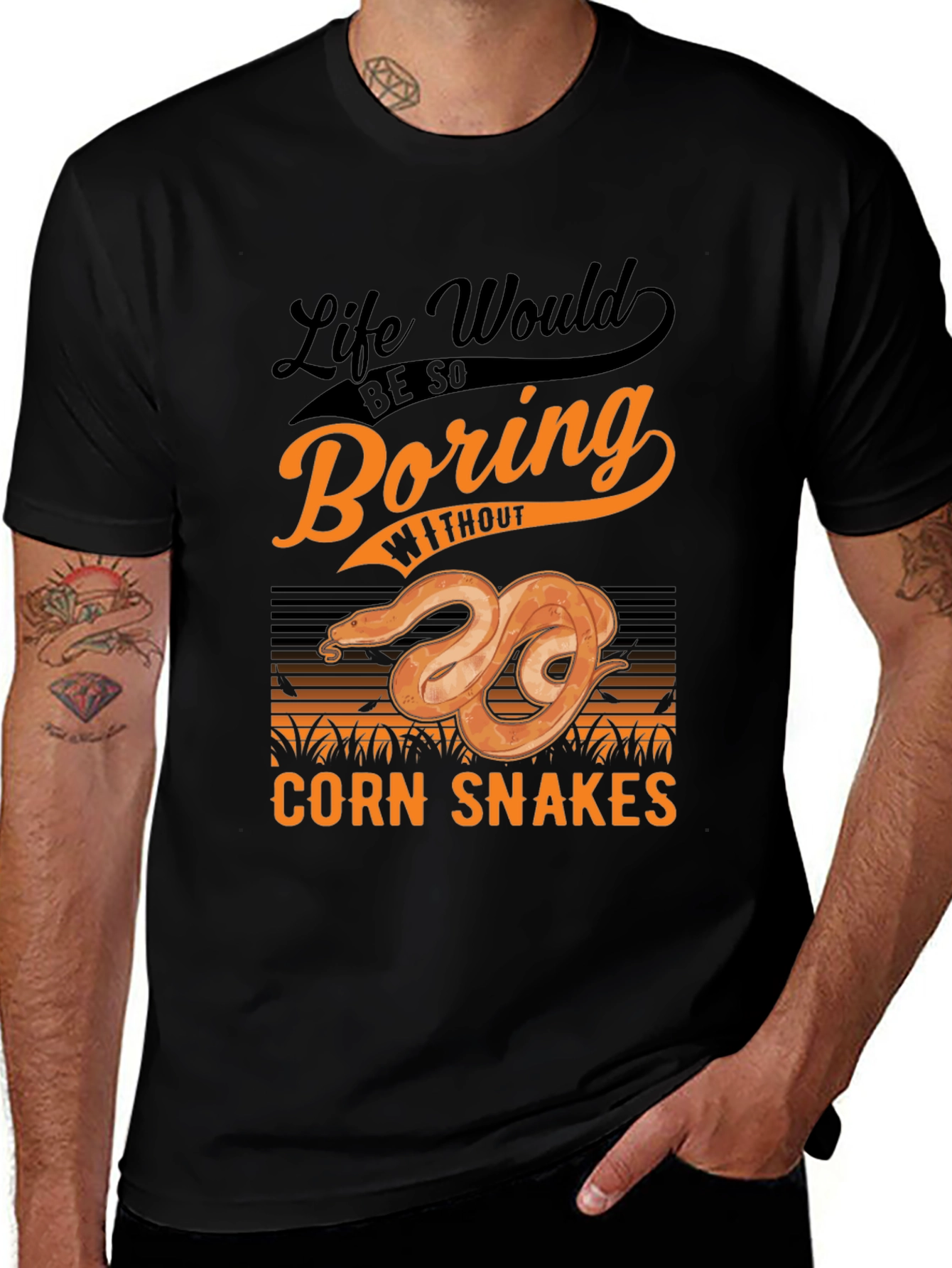 Variant 23 of Life Would Be So Boring Without Corn Snakes Graphic Tee
