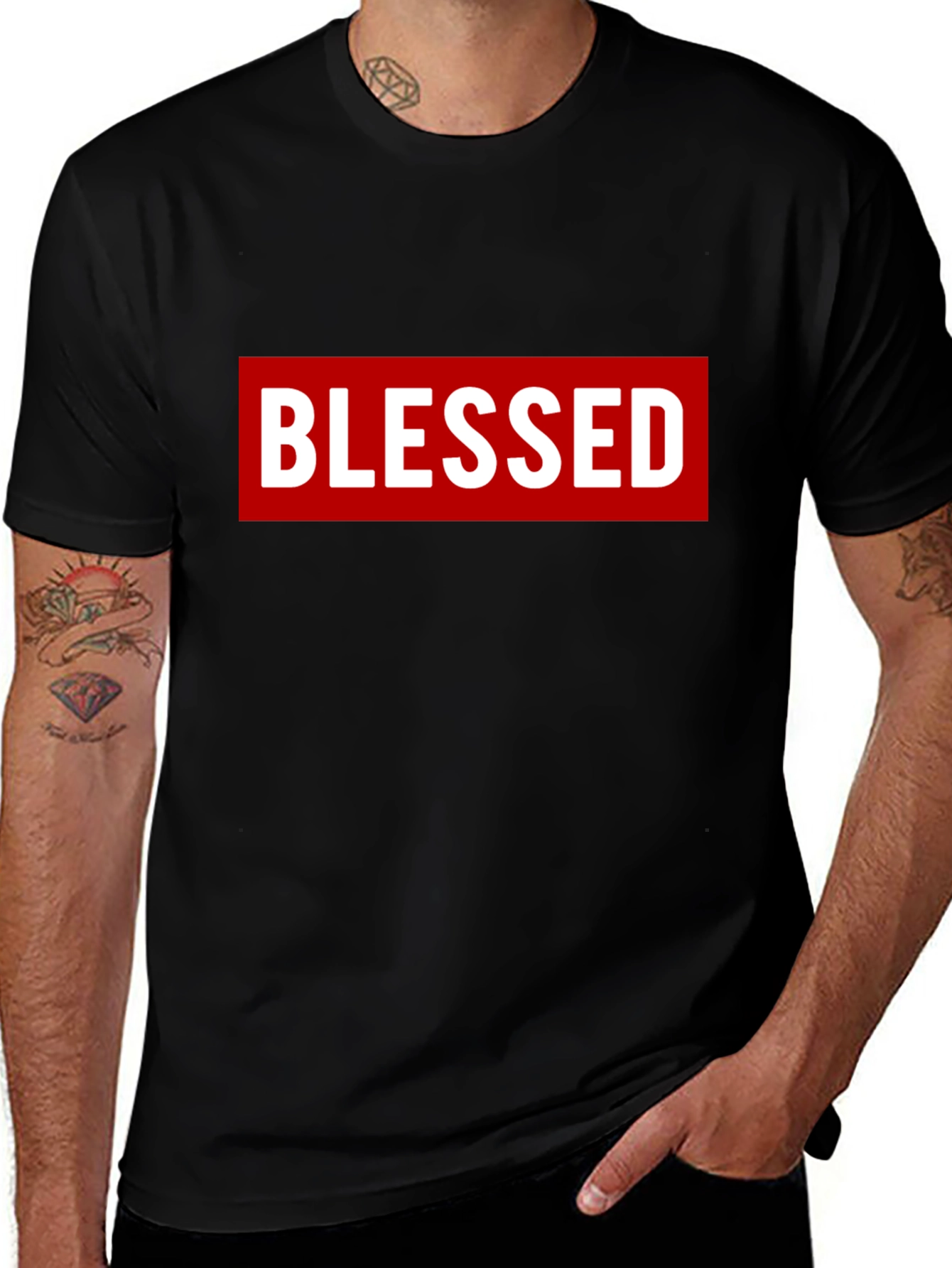 Variant 11 of Blessed Graphic T-Shirt - Soft Cotton Tee