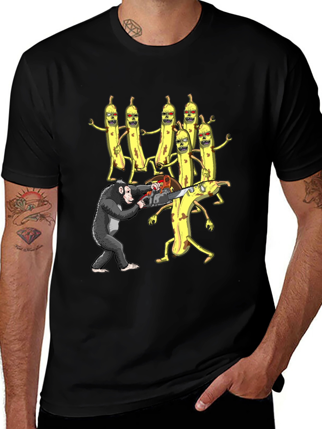 Variant 24 of Zombie Banana Ape T-Shirt