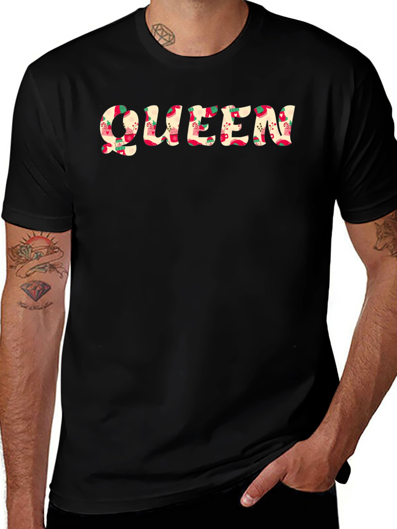 Queen Graphic Print Crew Neck T-Shirt