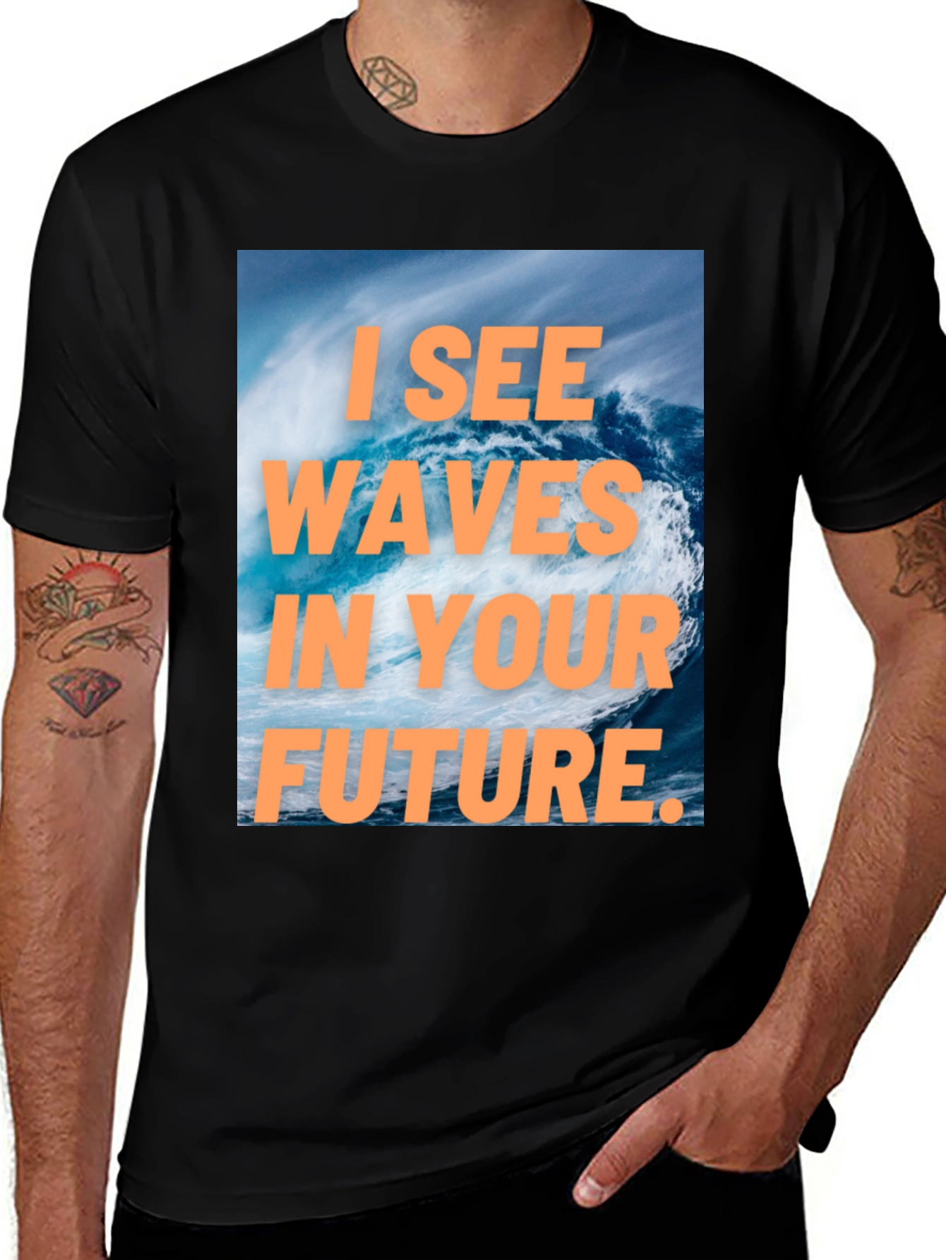 Variant 22 of I See Waves in Your Future Graphic Tee