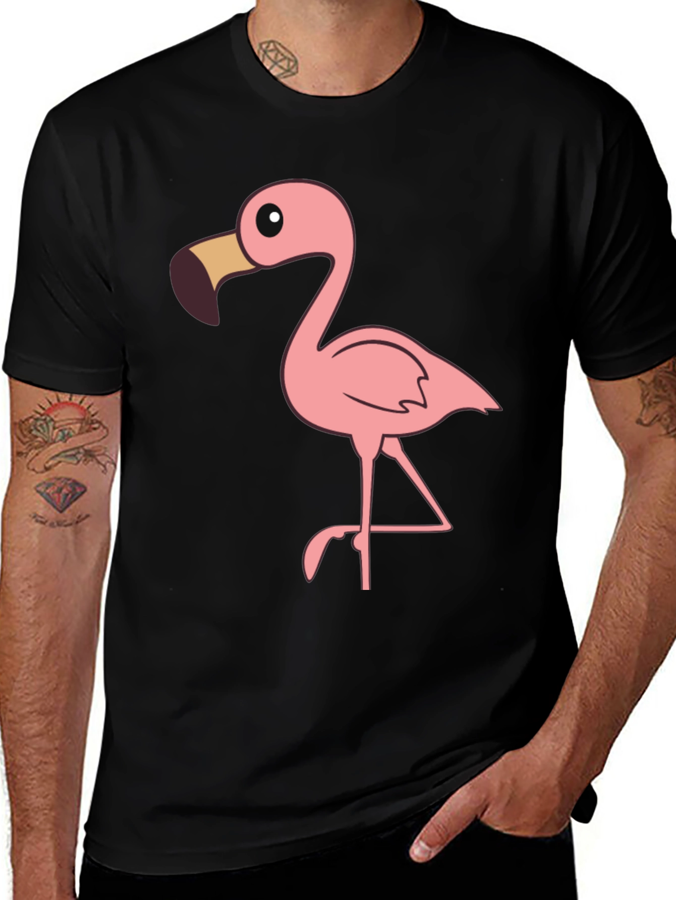 Variant 21 of Black Flamingo Graphic Tee