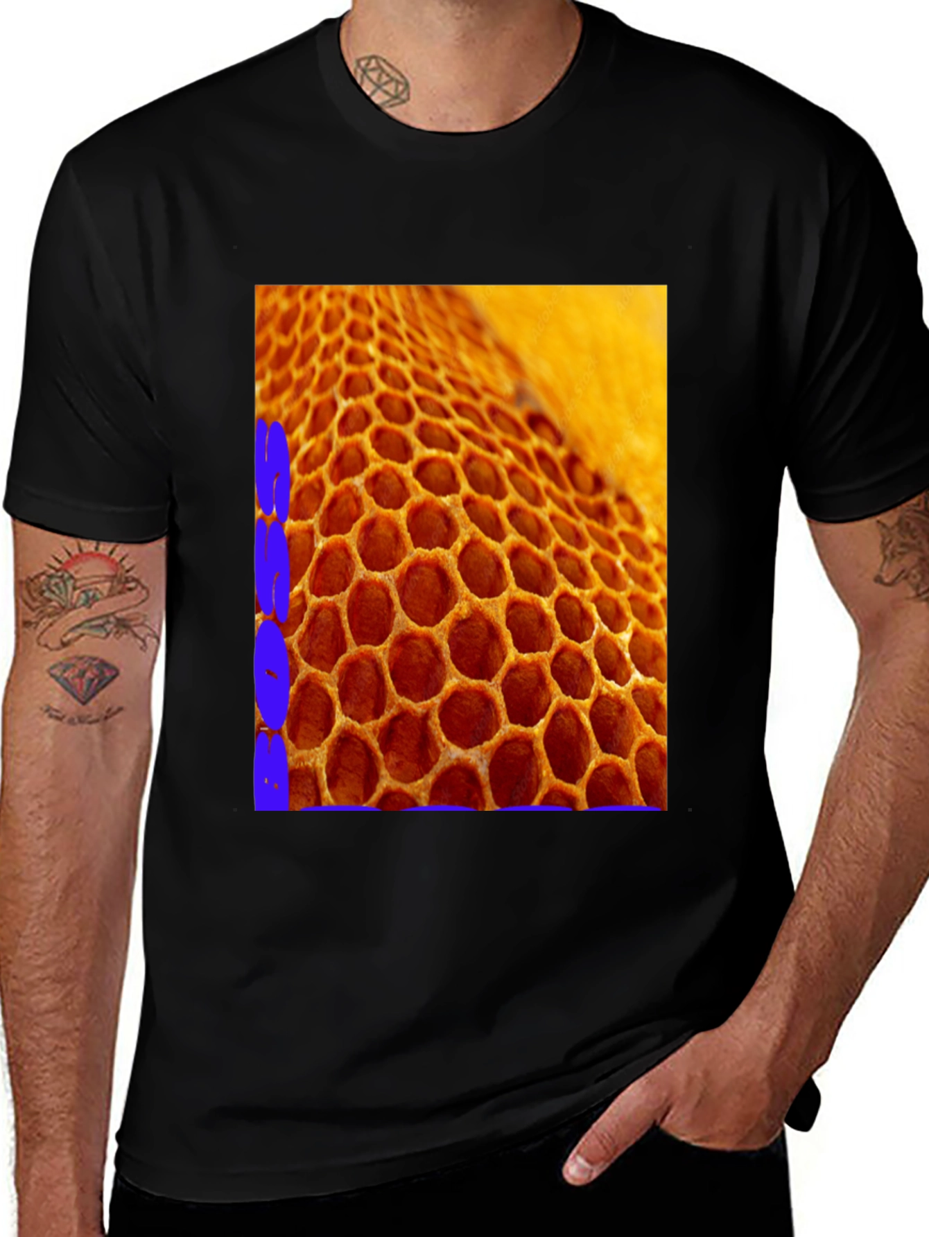 Variant 22 of Honeycomb Graphic Tee - Nature Lover's Shirt