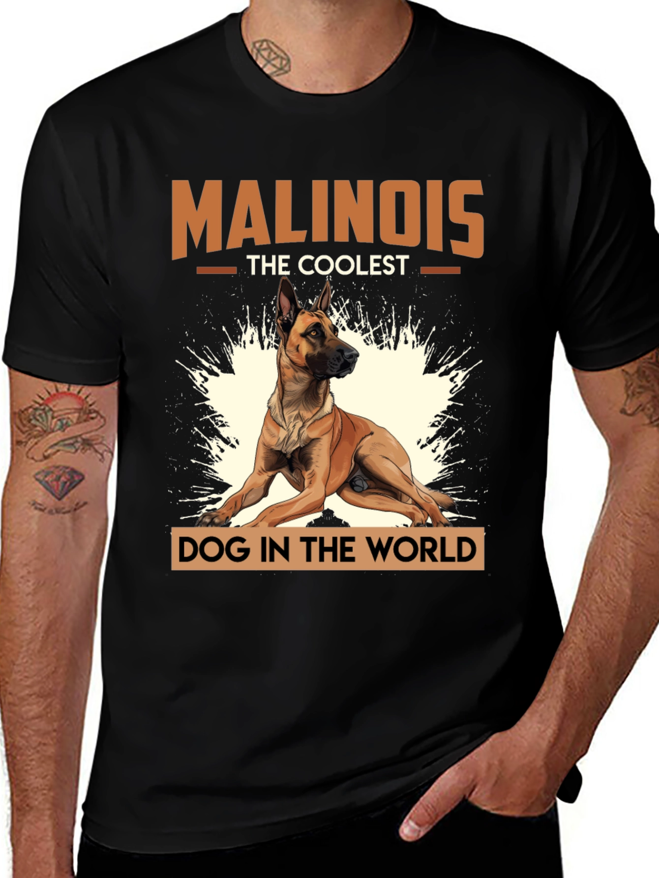 Cool Malinois Dog T-Shirt - The Coolest Dog In The World!