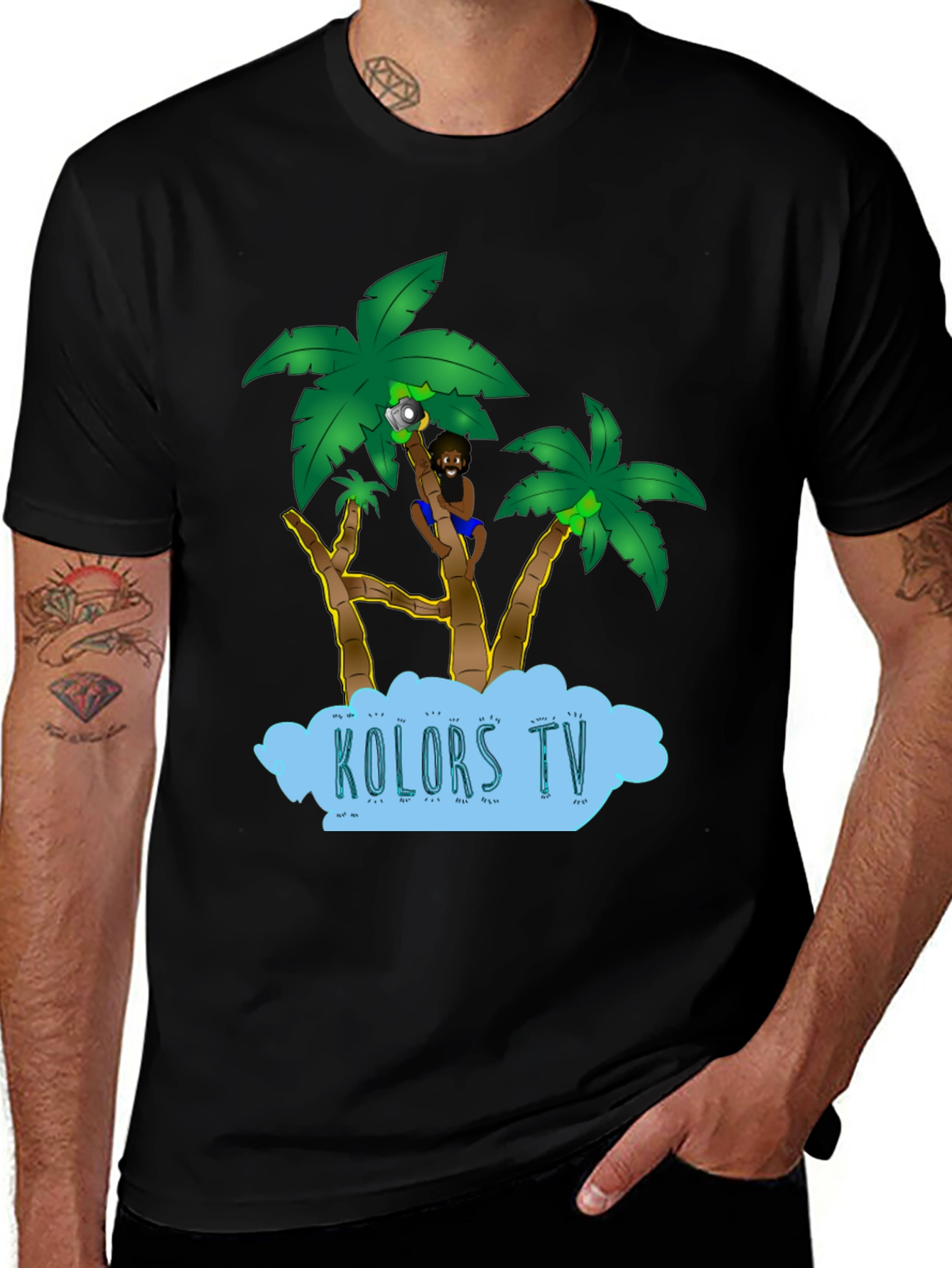 Variant 21 of Tropical Cartoon Design Tee