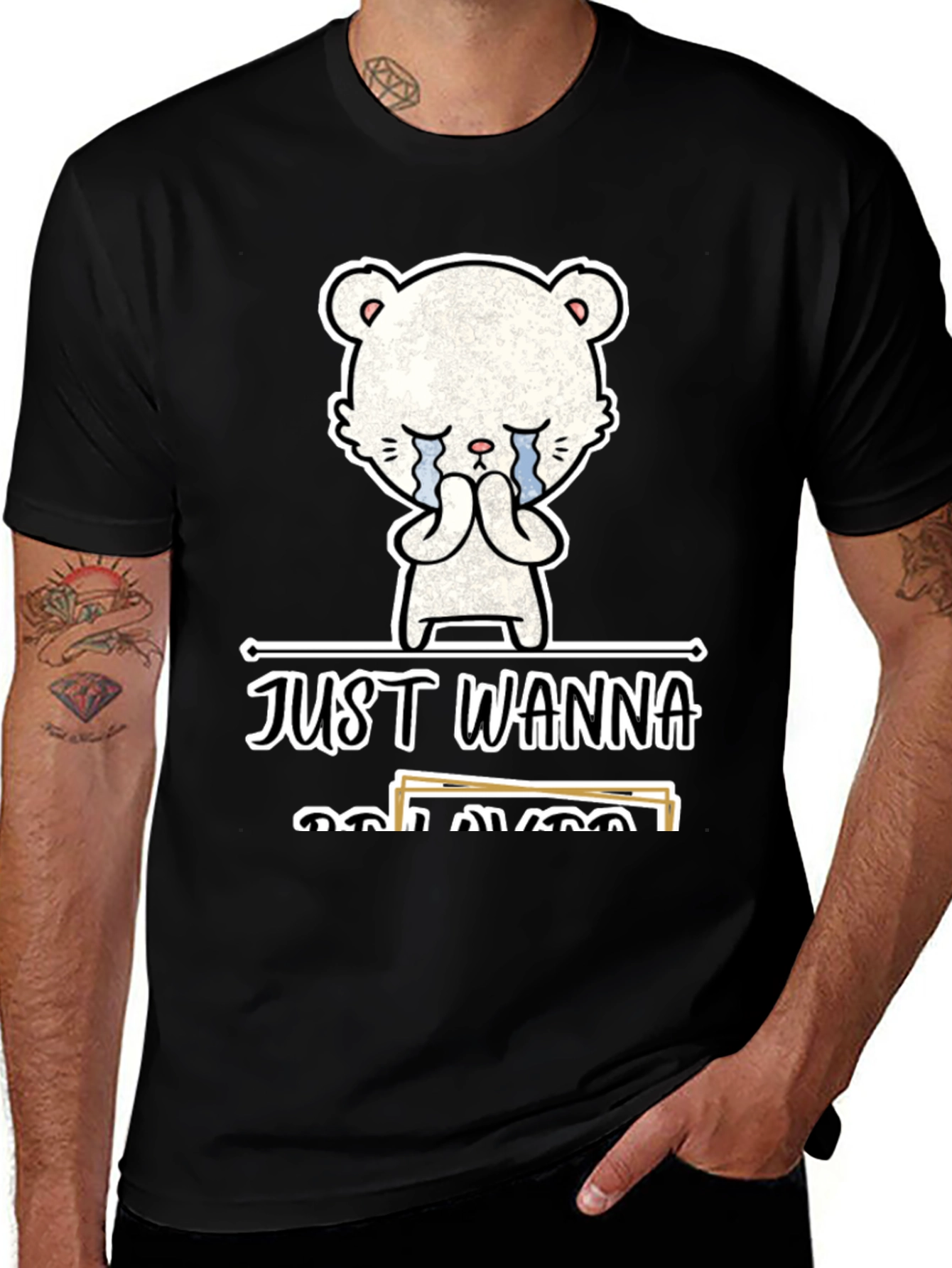 Variant 18 of Just Wanna Do Crafts Black T-Shirt