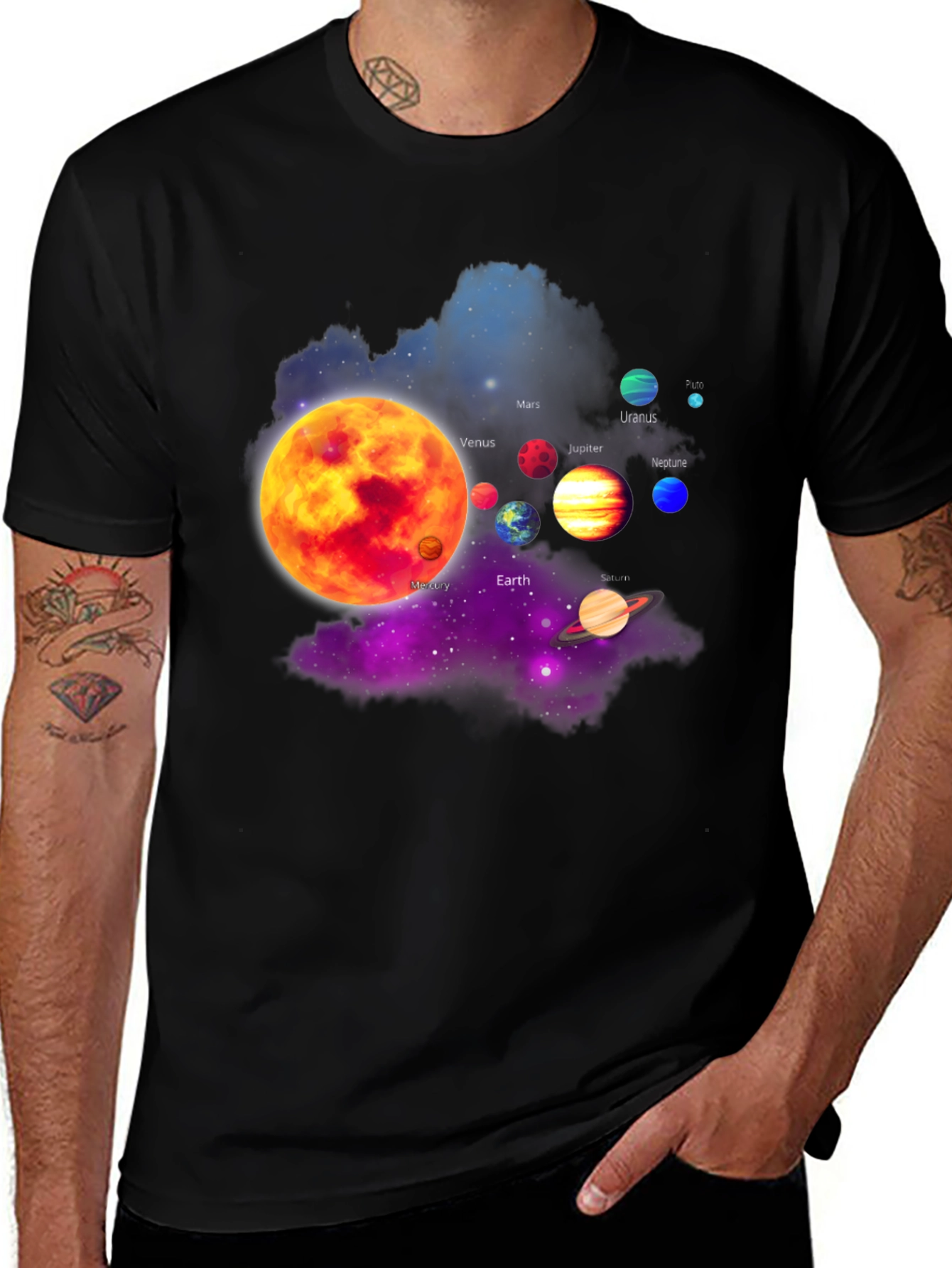 Variant 13 of Planets Graphic T-Shirt - Astronomy Space Tee