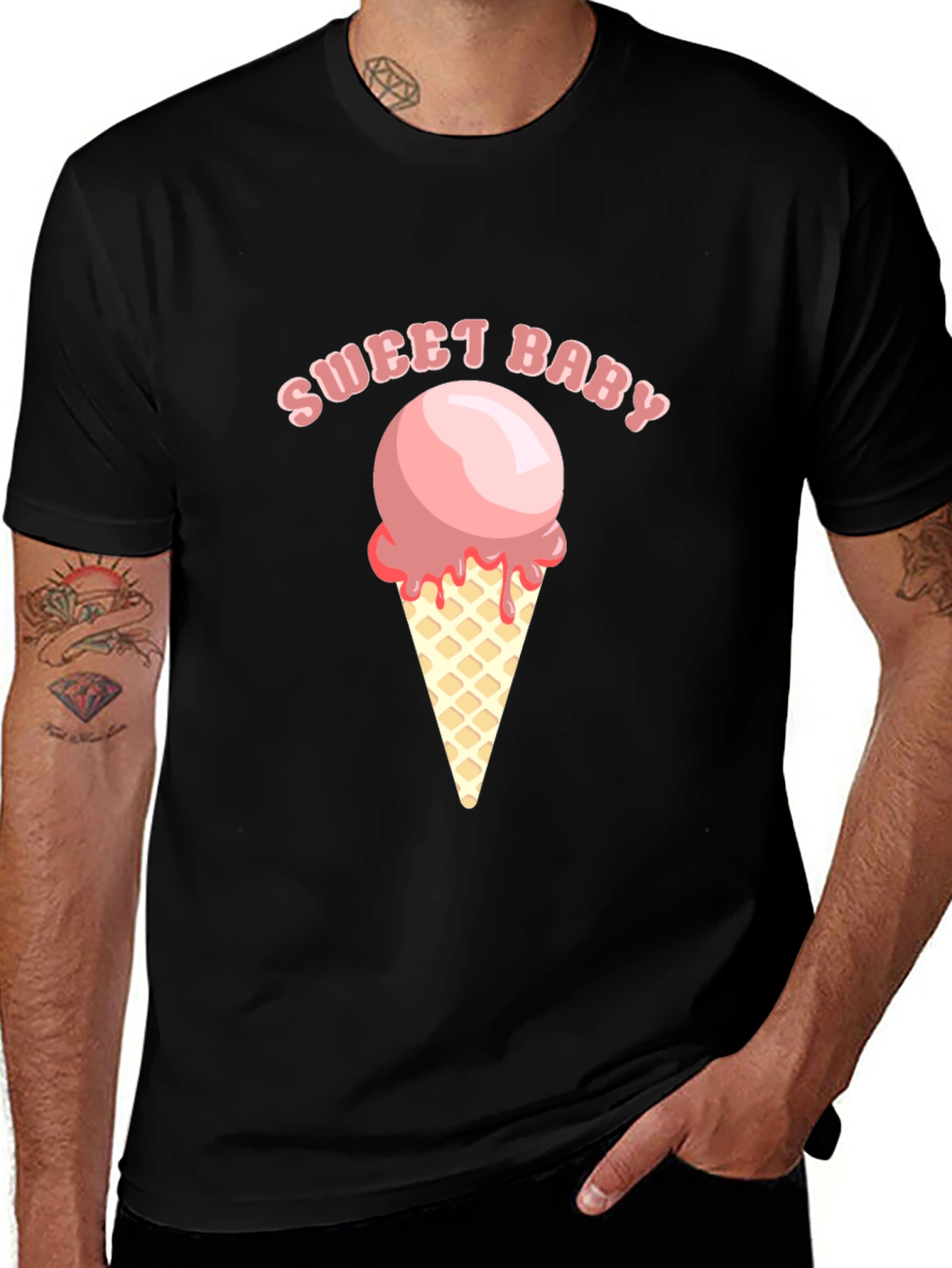 Variant 18 of Sweet Baby Ice Cream Graphic Tee - Soft Cotton