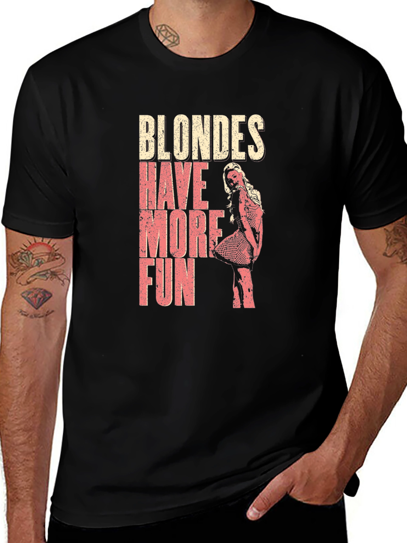 Variant 13 of Blondes Have More Fun Graphic T-Shirt