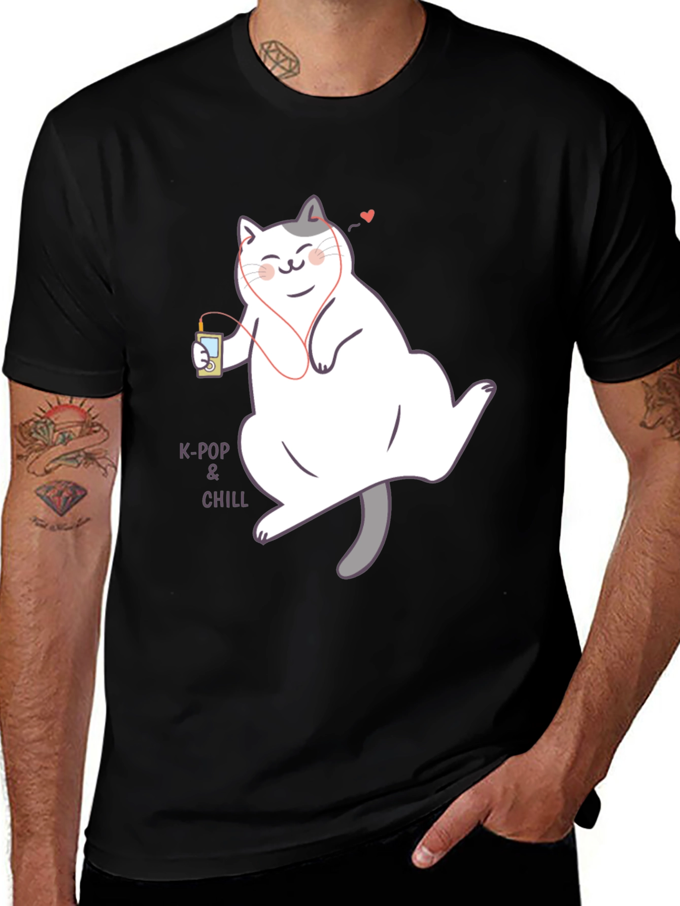 Variant 25 of K-Pop & Chill Cat T-Shirt