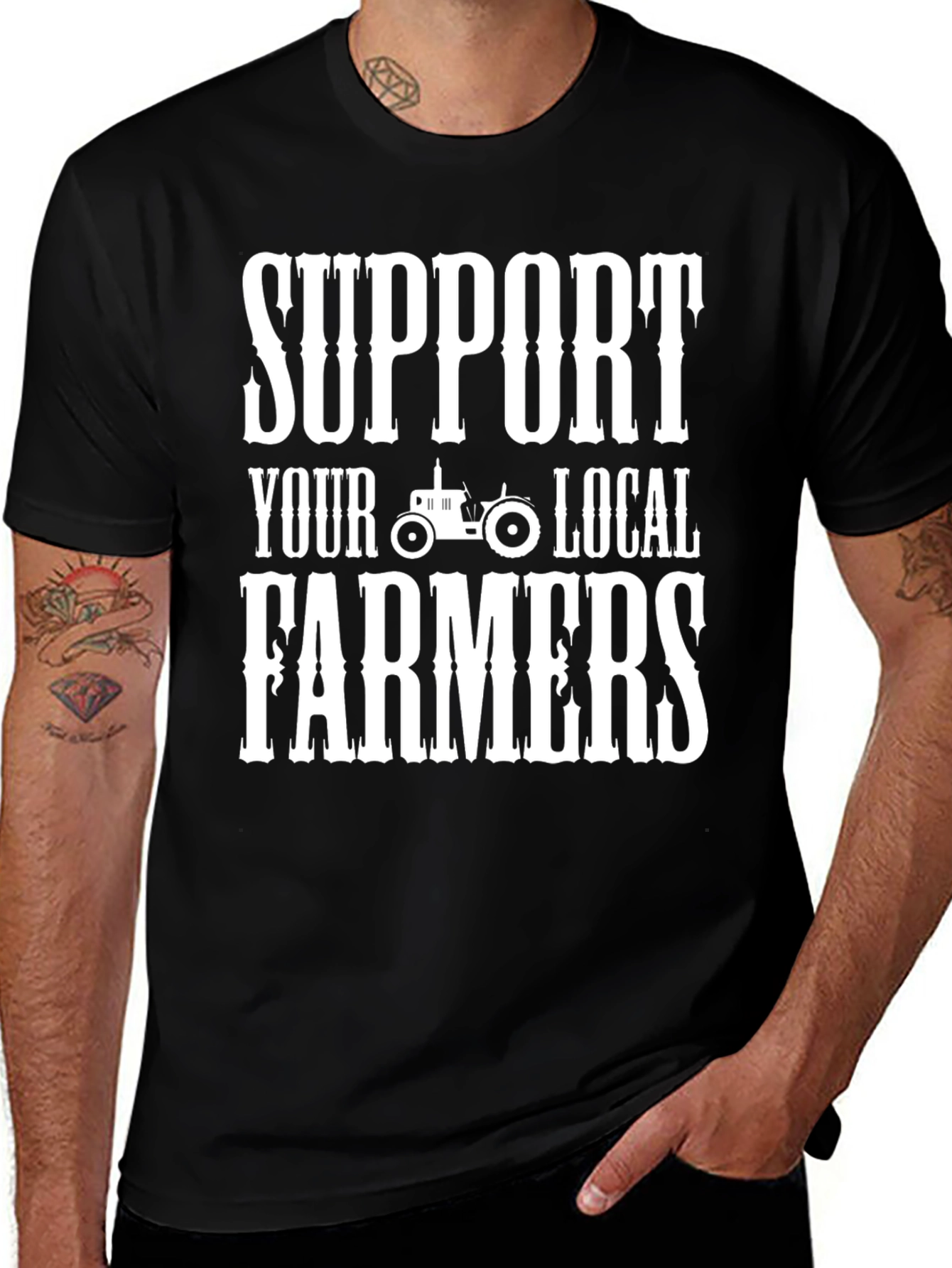 Variant 15 of Support Your Local Farmers T-Shirt