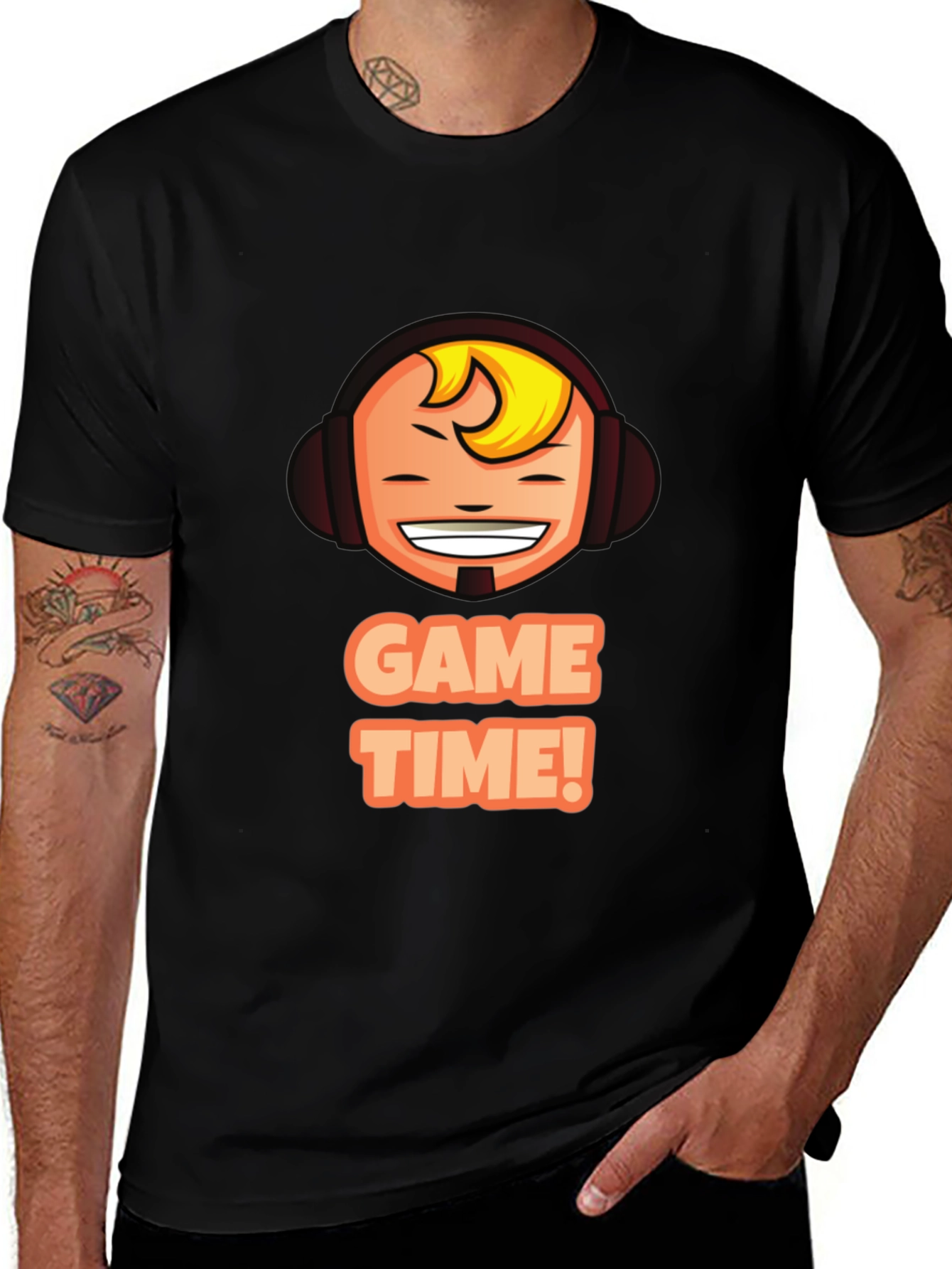 Variant 19 of Game Time T-Shirt - Gamer Headset Design