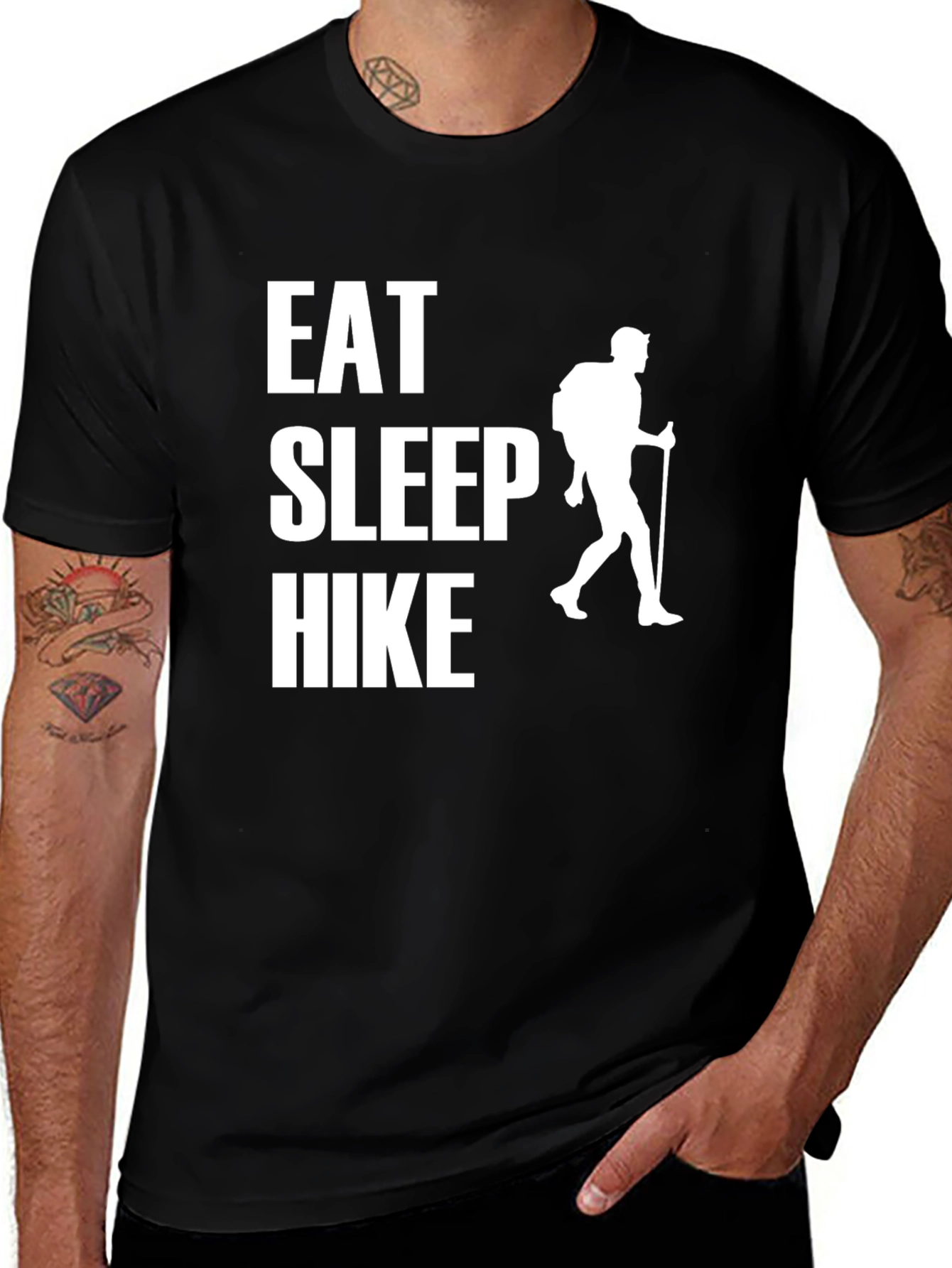 Variant 11 of Eat Sleep Hike T-Shirt - Adventure Ready Tee