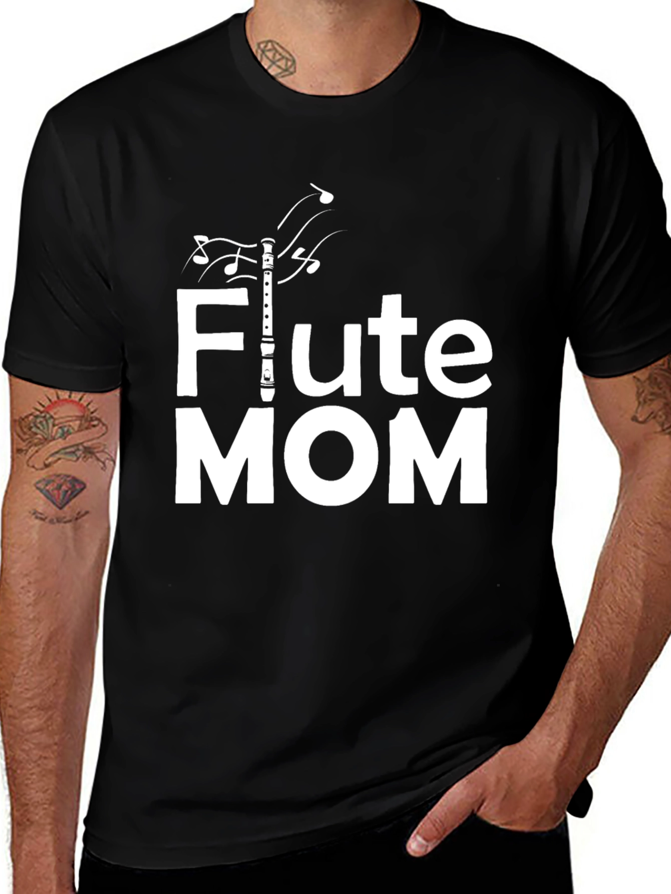 Flute Mom T-Shirt - Music Lover Tee