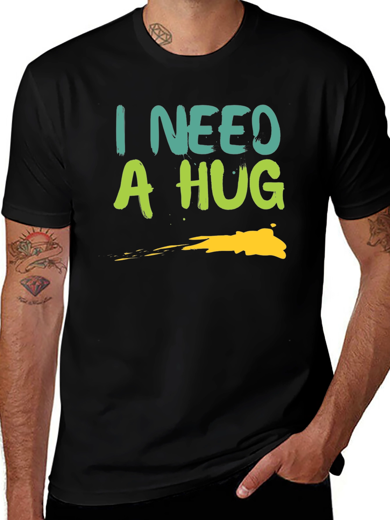 Variant 20 of I Need a Hug Graphic Tee - Soft Cotton Blend