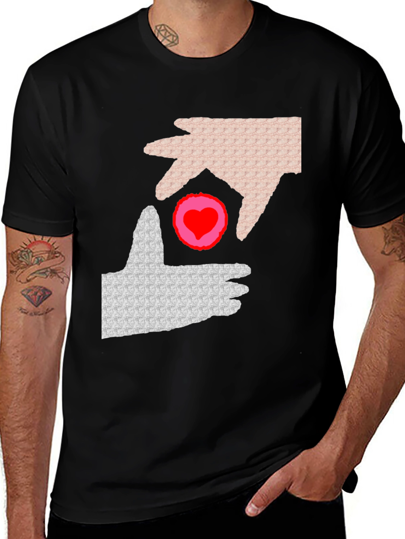 Variant 3 of Love Connection T-Shirt - Black