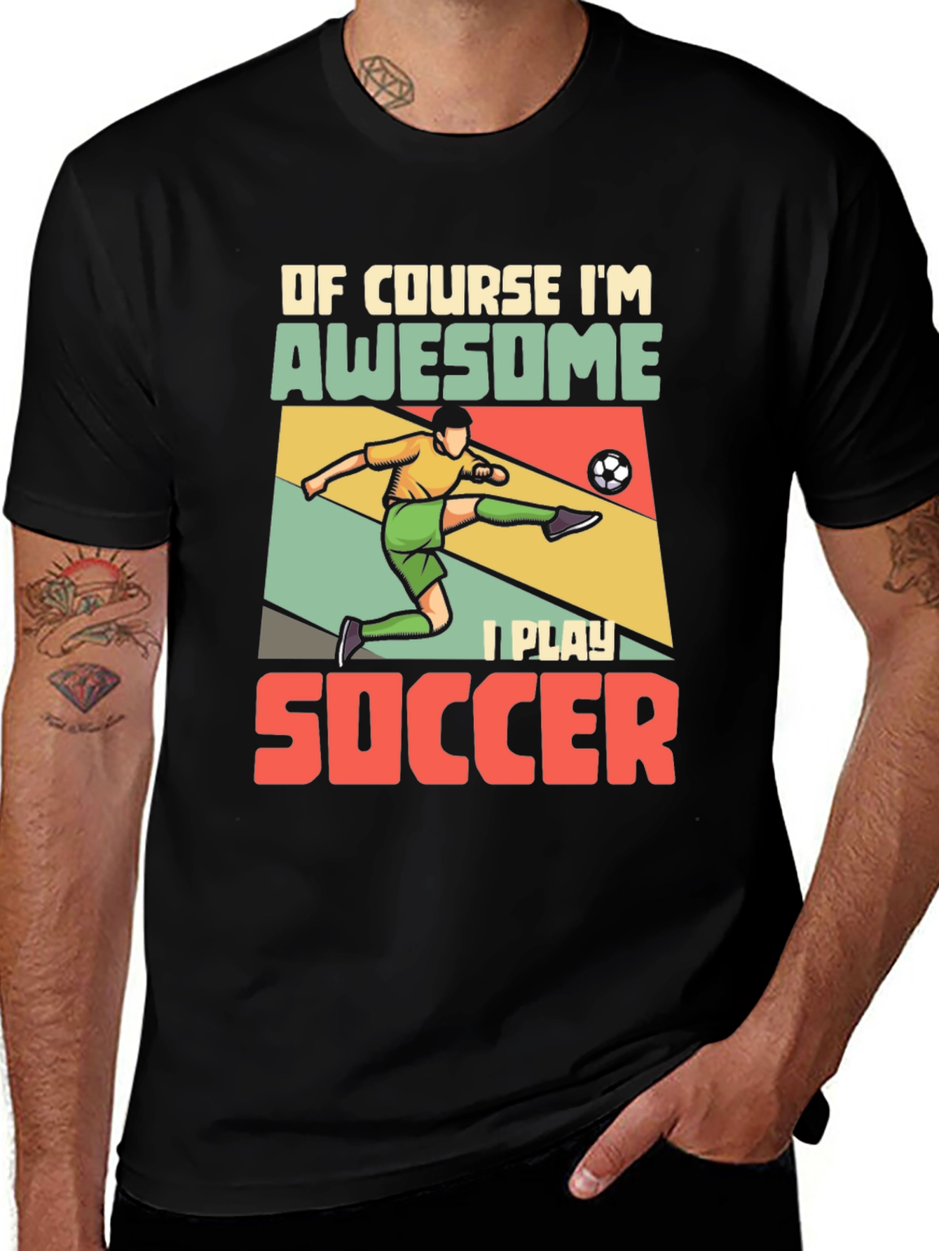 Awesome Soccer Player Graphic Tee