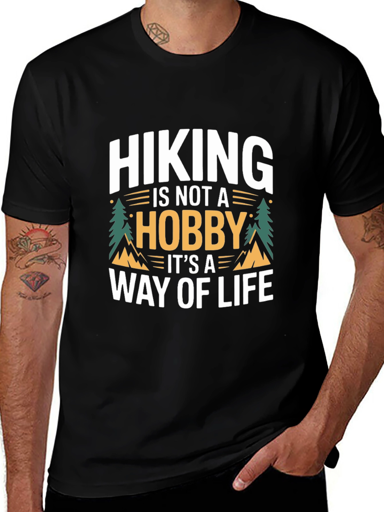 Variant 13 of Hiking is a Way of Life Graphic Tee