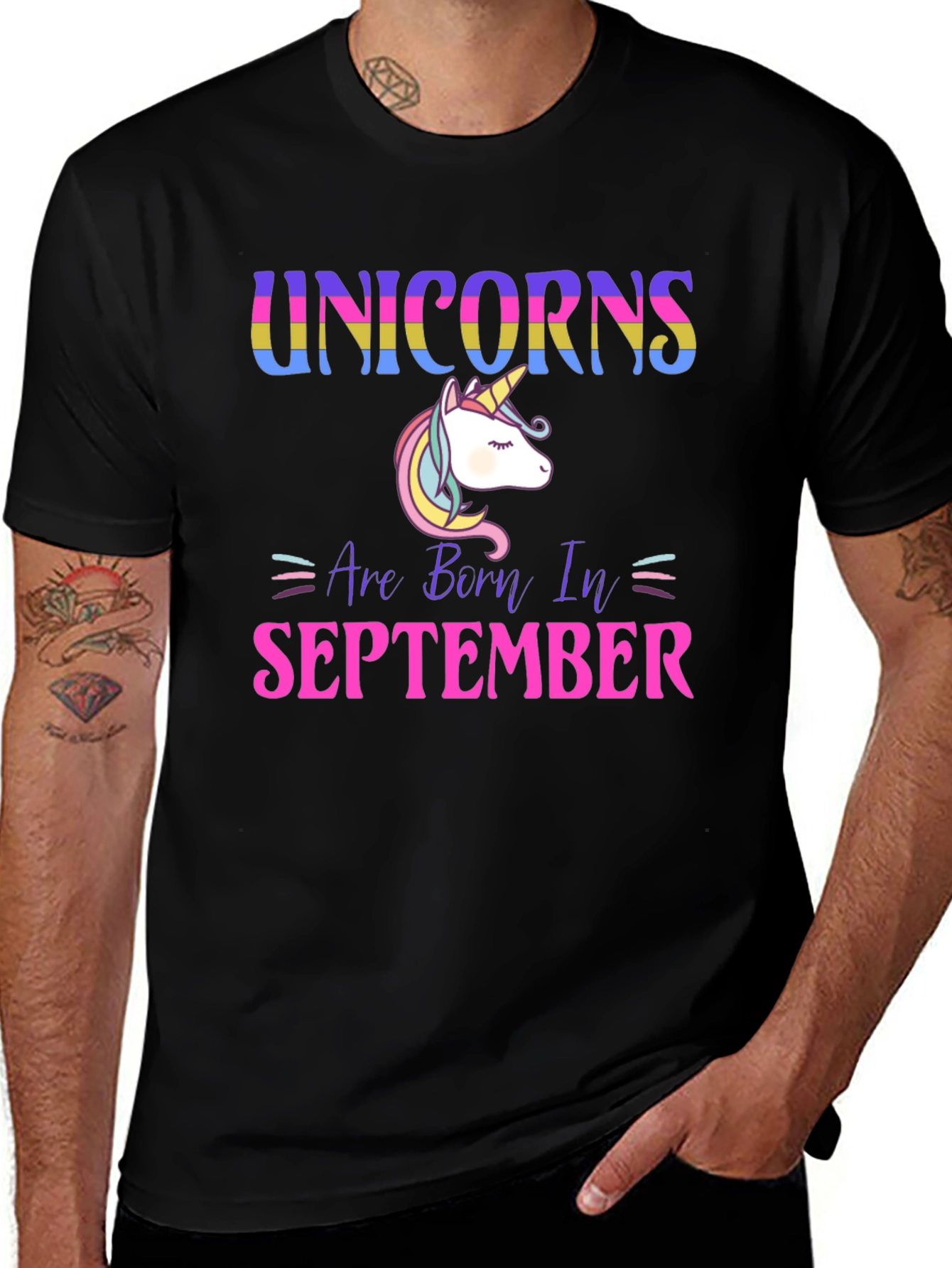 Unicorns Are Born In September T-Shirt
