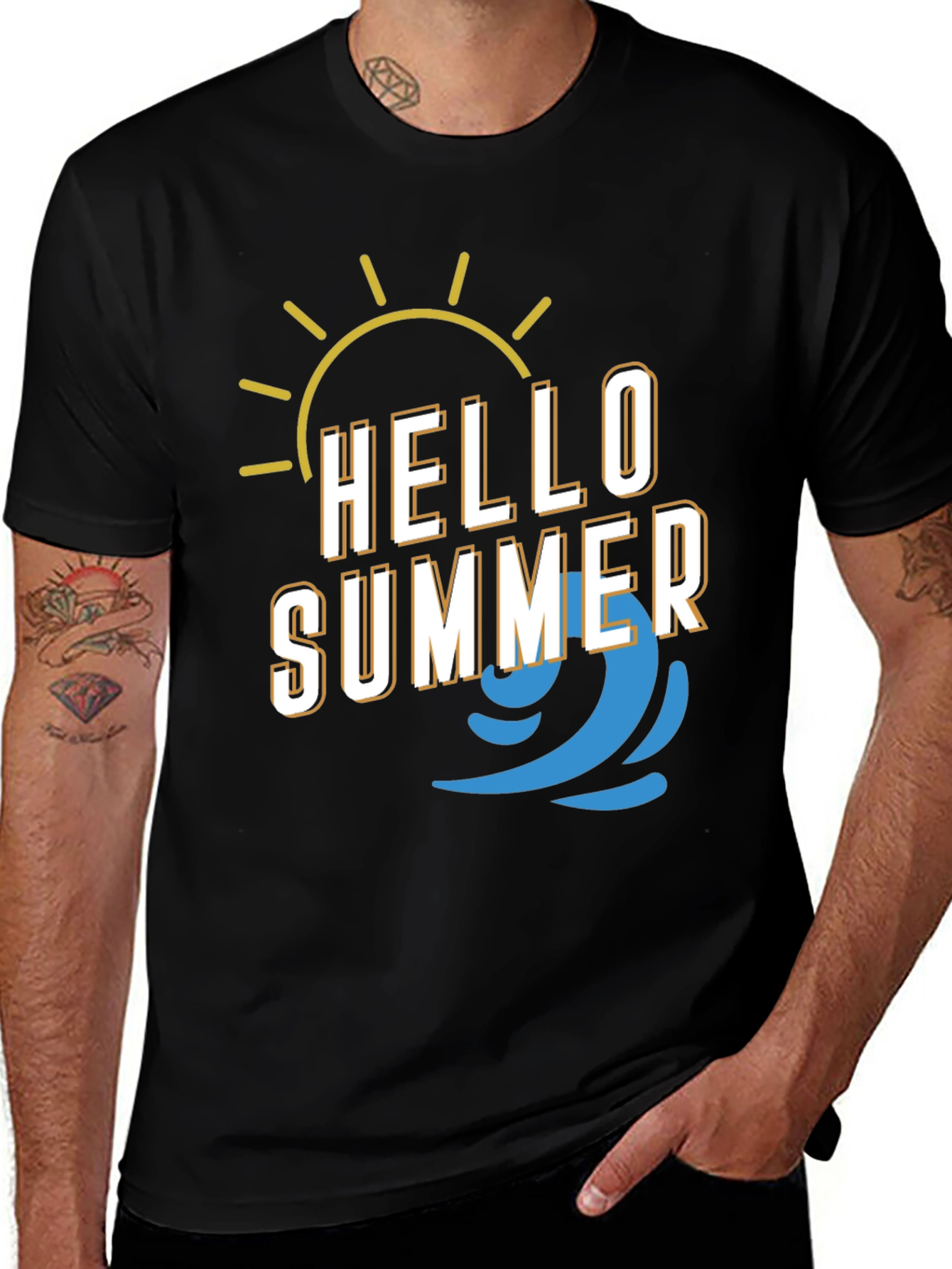 Variant 6 of Hello Summer Graphic T-Shirt