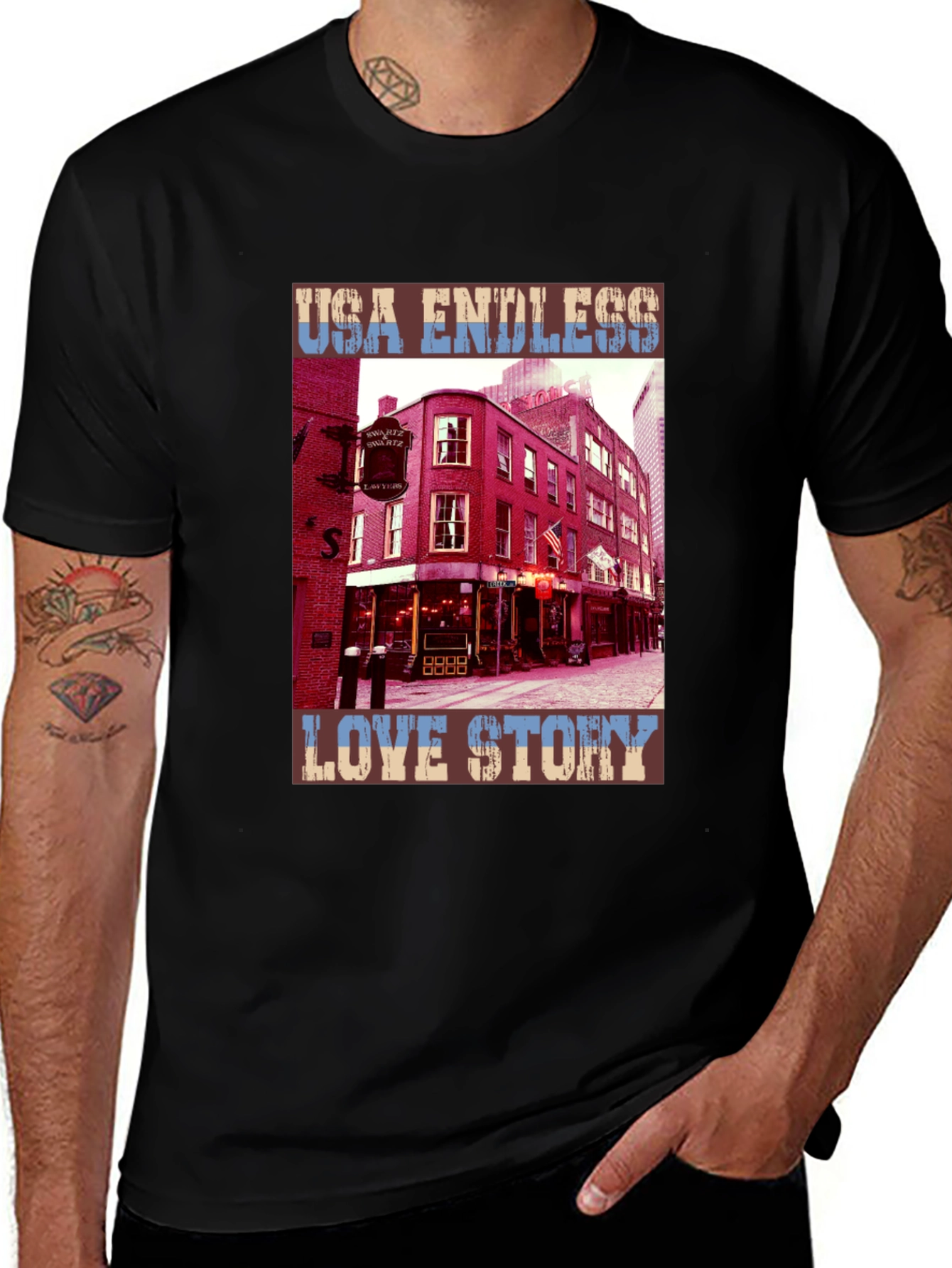 Variant 5 of USA Endless Love Story Graphic Tee