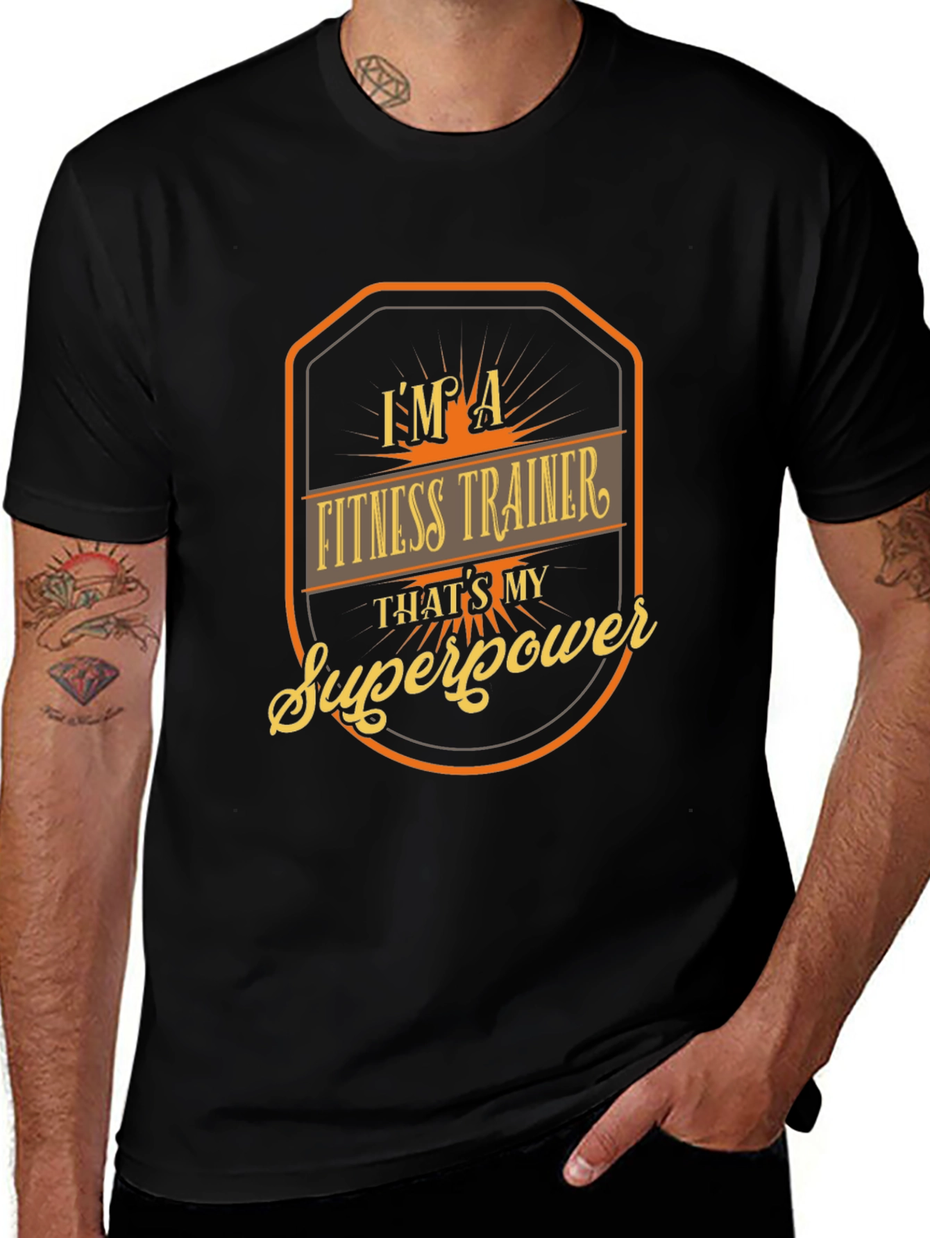 Variant 17 of Fitness Trainer Superpower T-Shirt