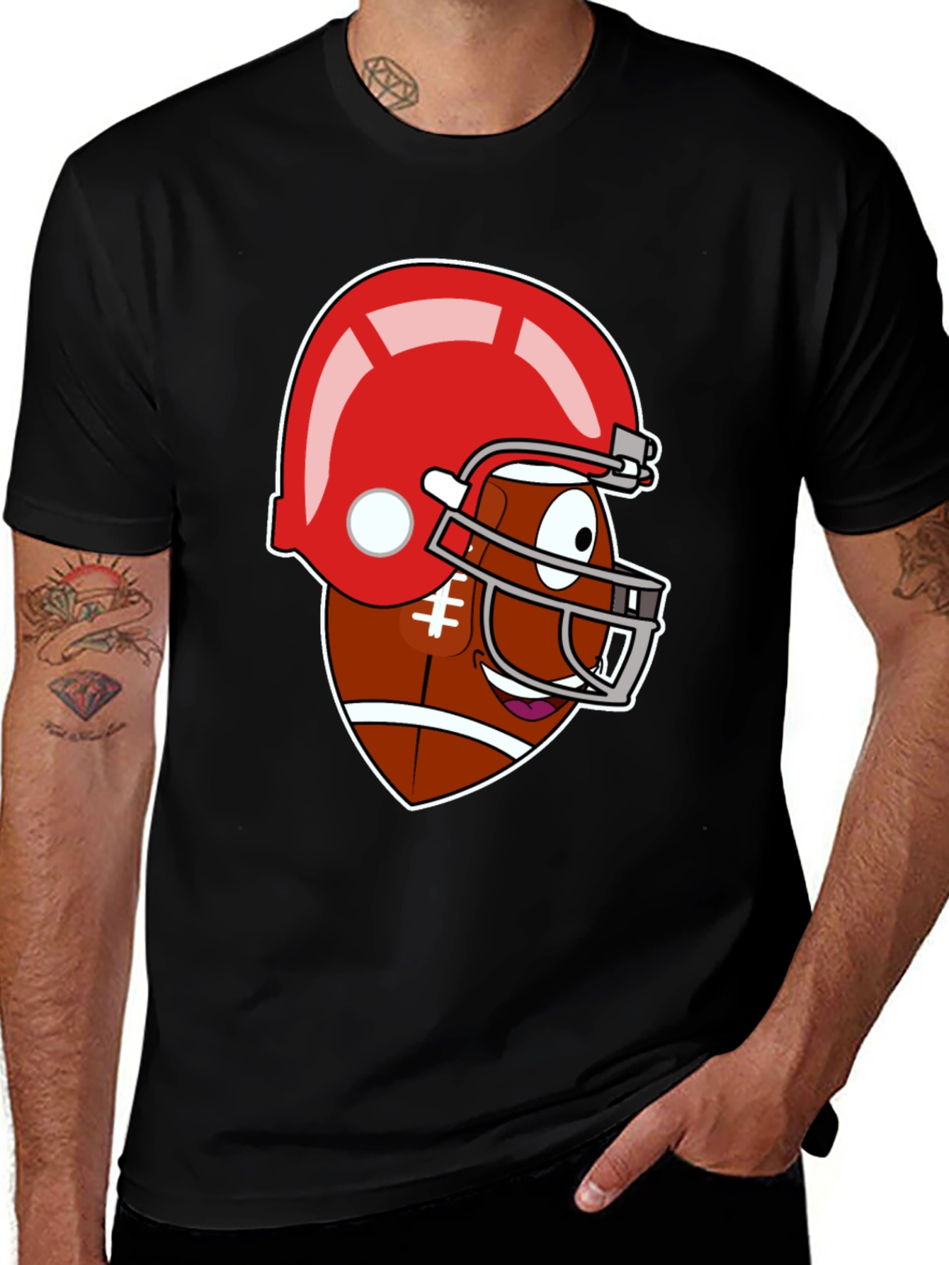Variant 17 of Funny Football Cartoon Graphic Tee