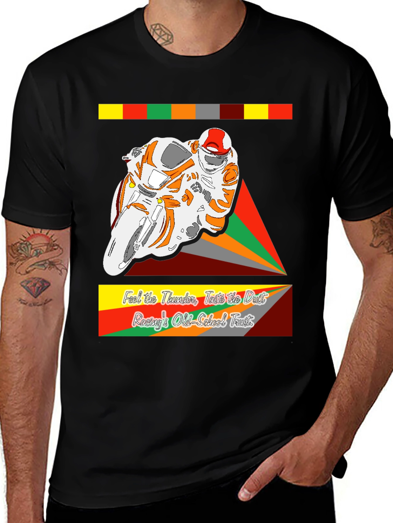 Variant 9 of Retro Motorcycle Graphic Tee