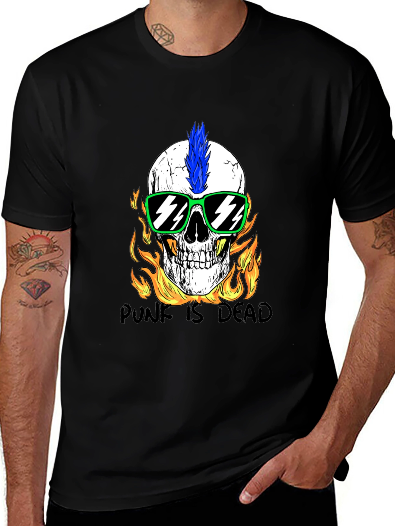 Variant 28 of Punk is Dead Skull Graphic Tee