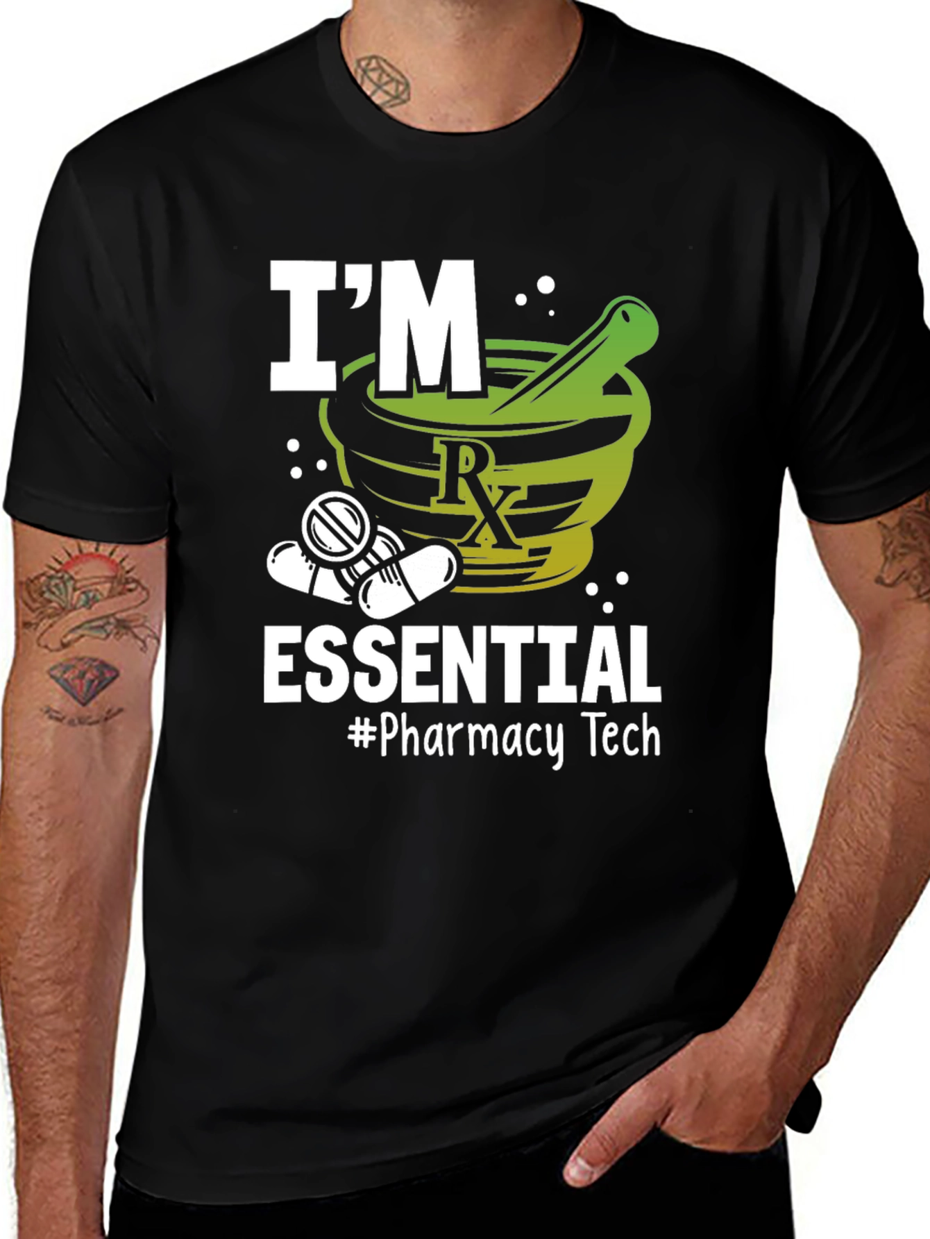 Variant 28 of Essential Pharmacy Tech T-Shirt