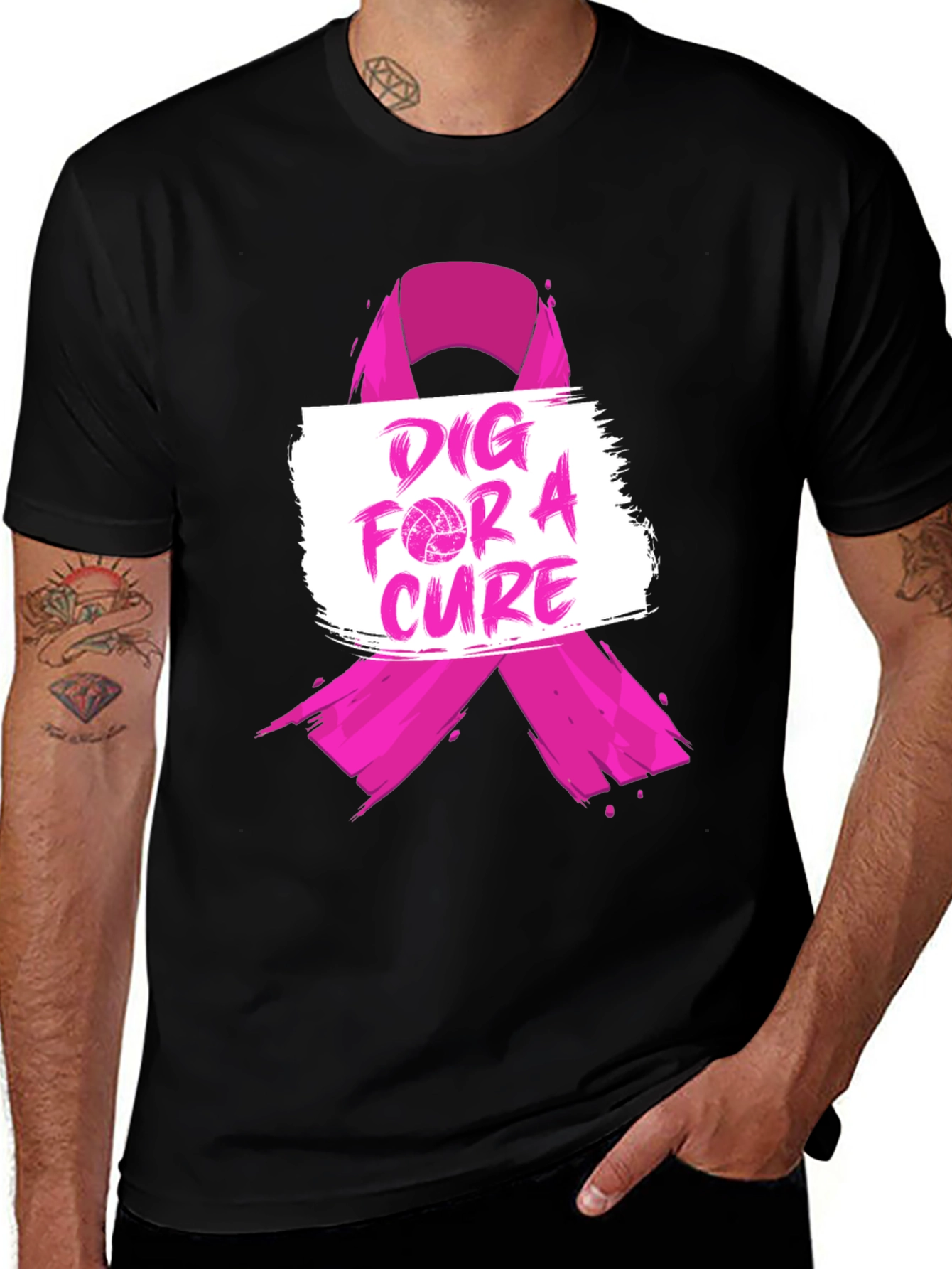 Variant 25 of Dig for a Cure Volleyball T-Shirt