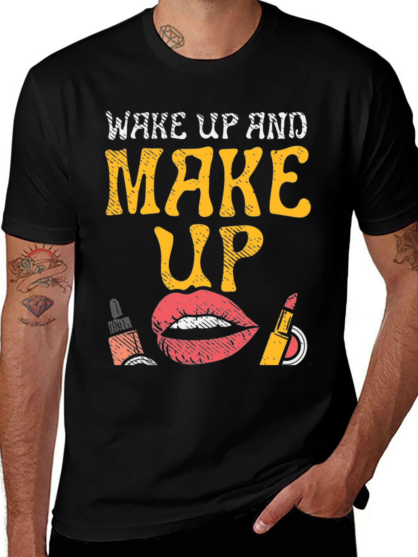 Variant 10 of Wake Up and Make Up T-Shirt