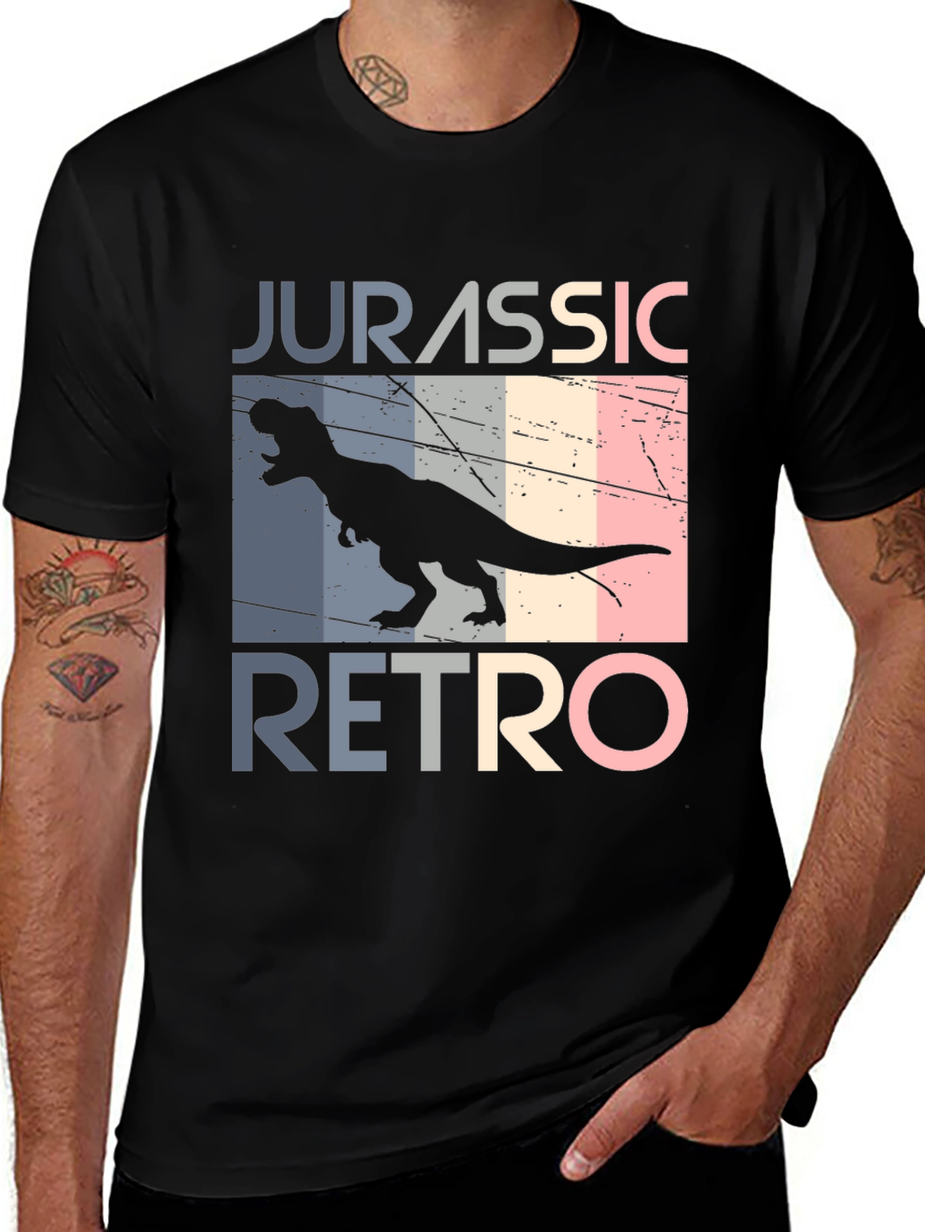 Variant 27 of Jurassic Retro T-Shirt - Dinosaur Graphic Tee