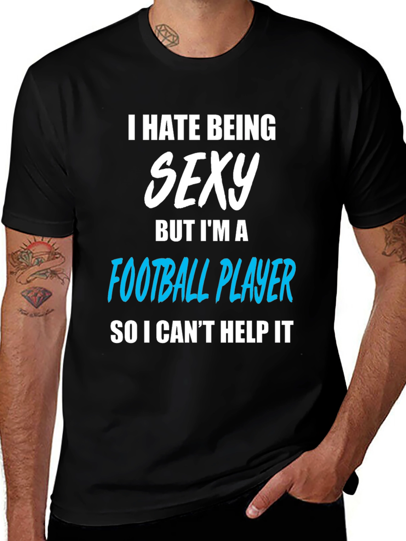 Variant 25 of Funny Football Player Graphic T-Shirt