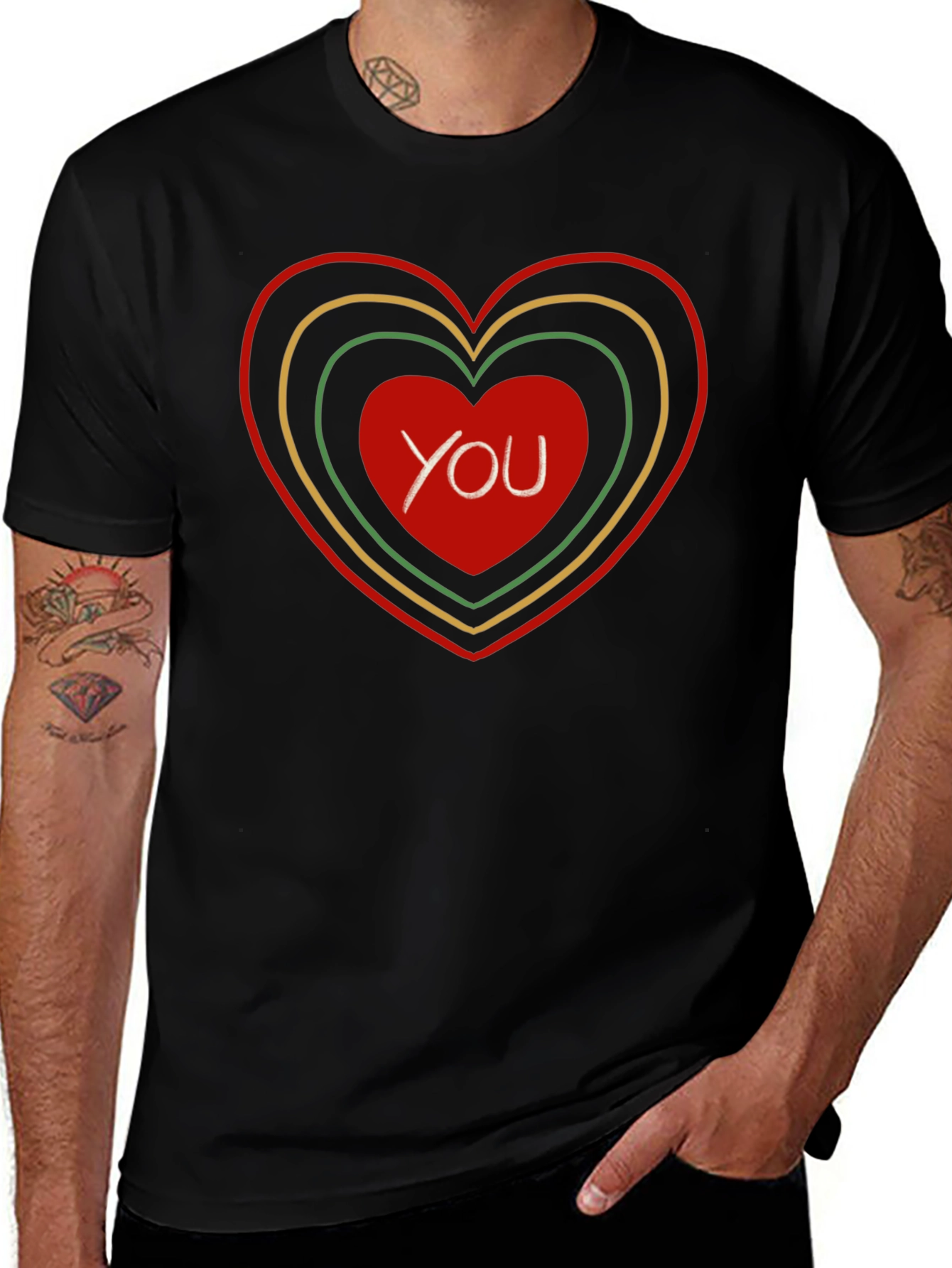 Variant 3 of Heart You Graphic Tee - Love & Affection T-Shirt