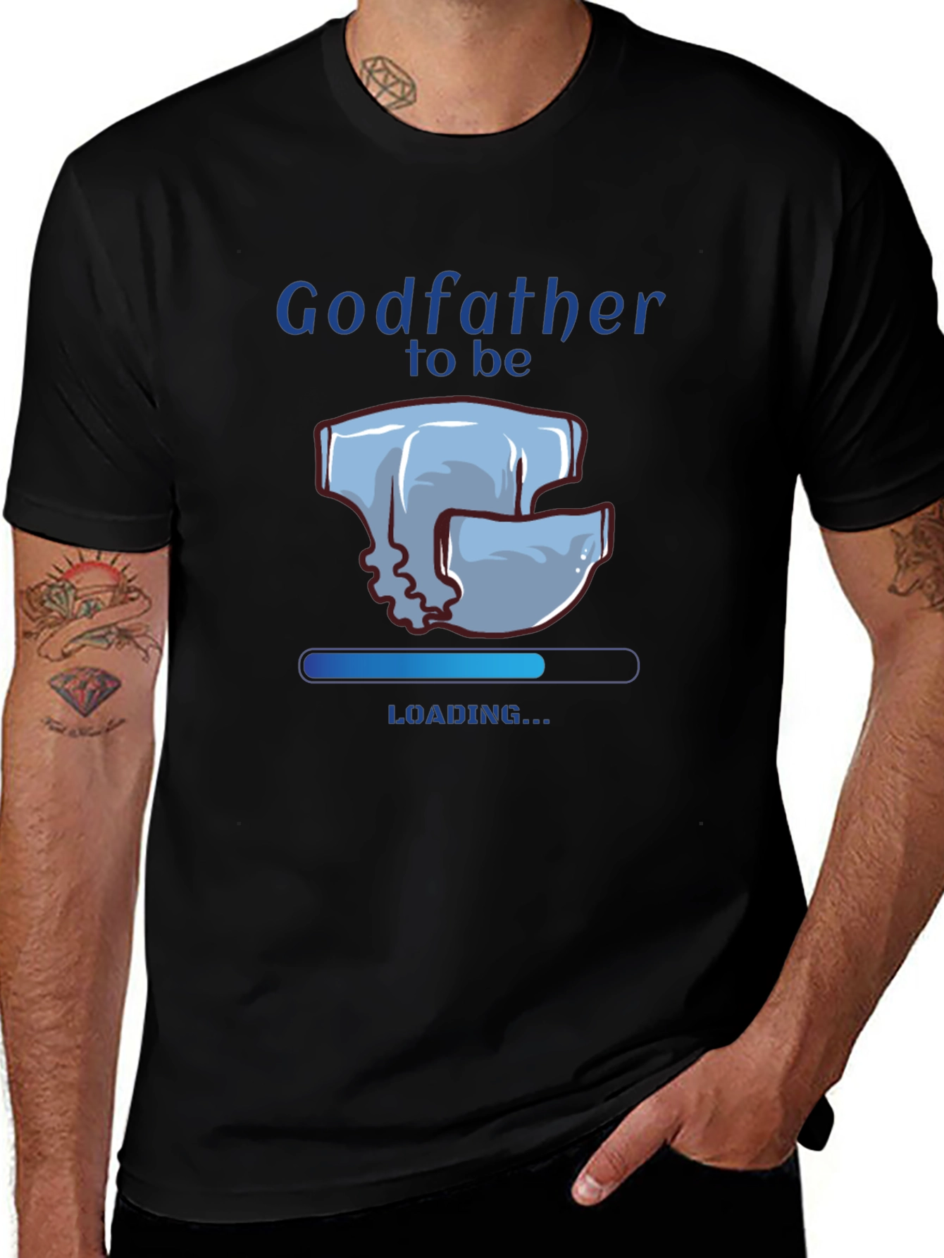 Variant 30 of Godfather To Be Loading T-Shirt