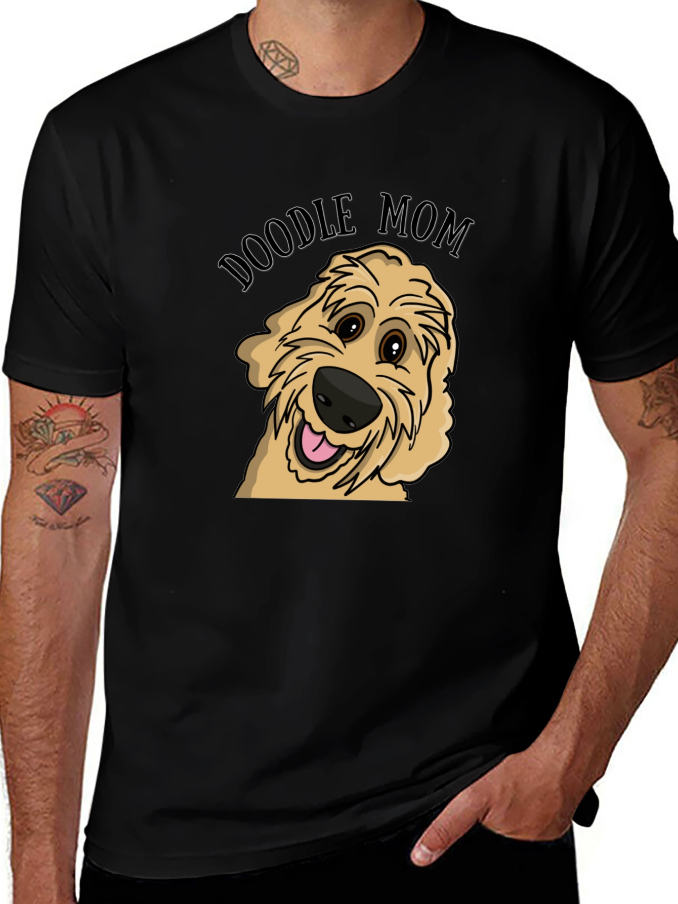 Variant 2 of Doodle Mom Graphic Tee - Cute Dog Lover Shirt