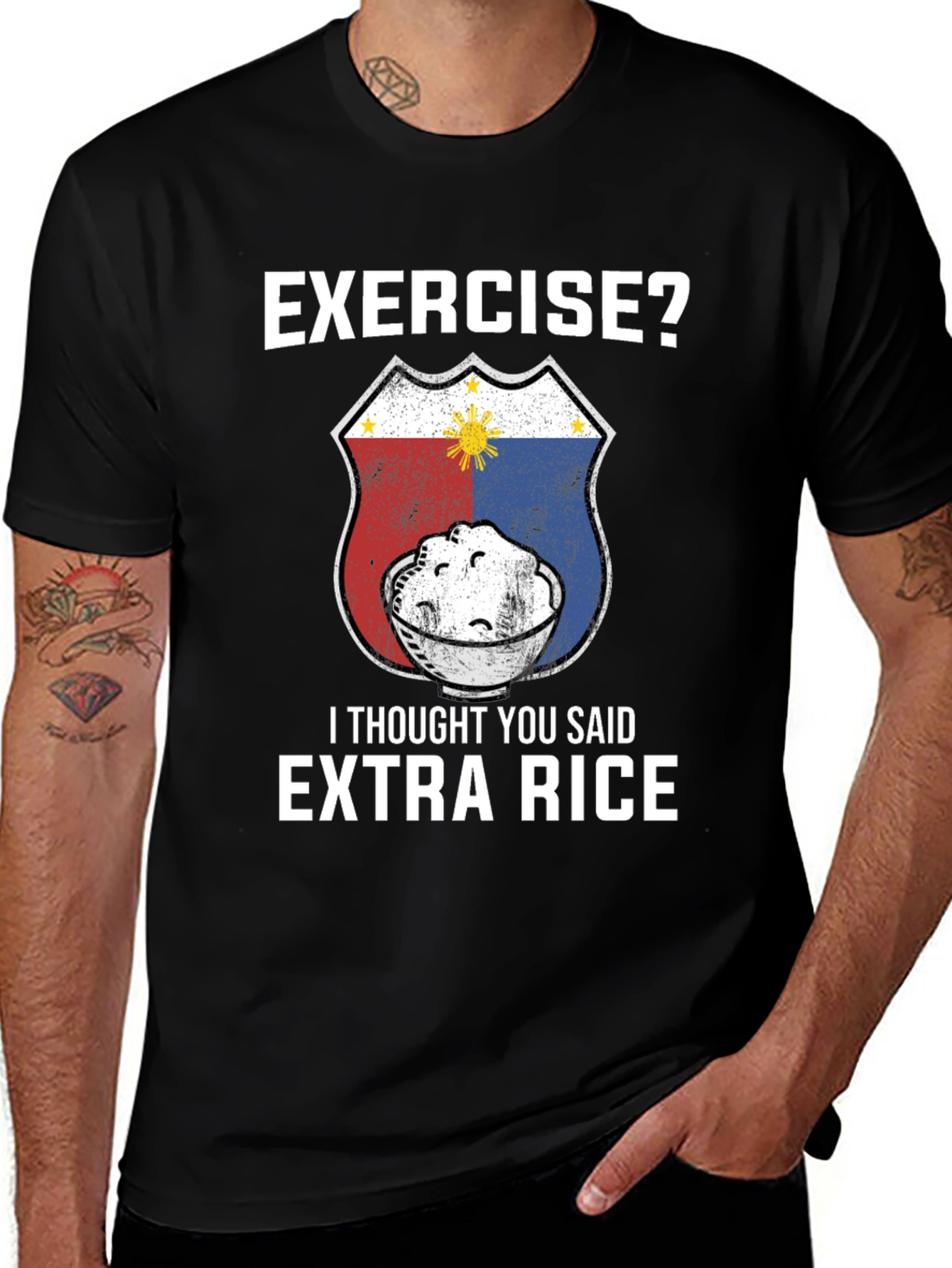 Exercise? Extra Rice T-Shirt