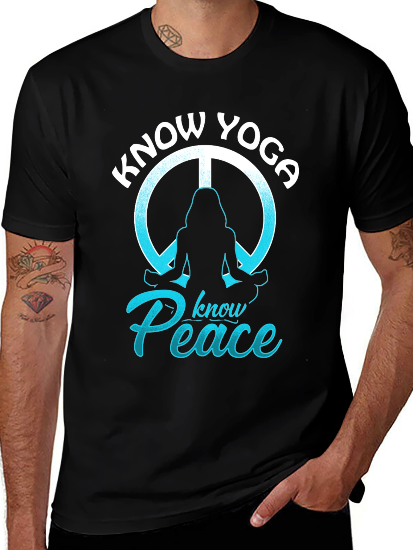 Variant 17 of Know Yoga Know Peace Graphic T-Shirt