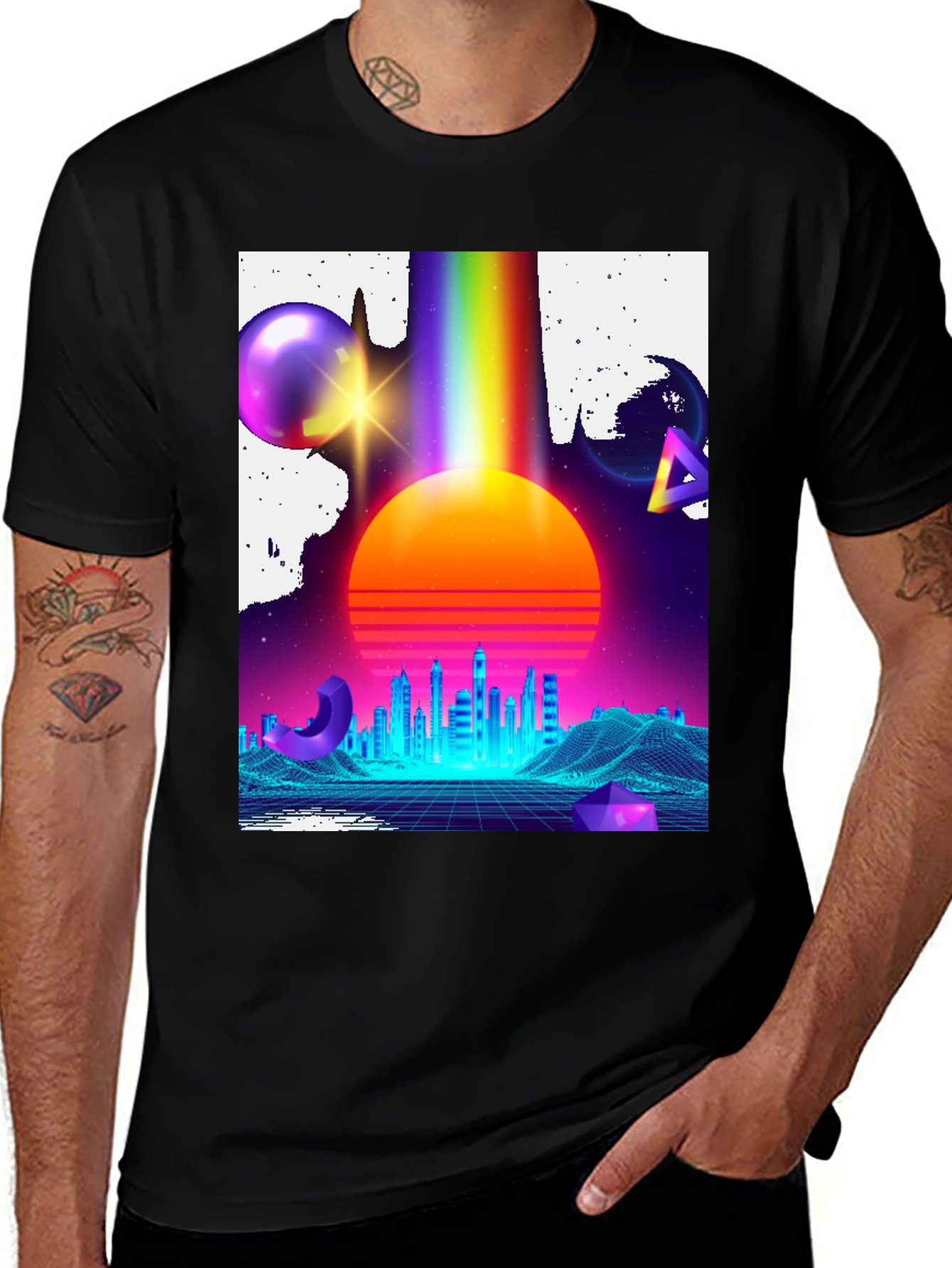 Variant 12 of Retro Wave City T-Shirt