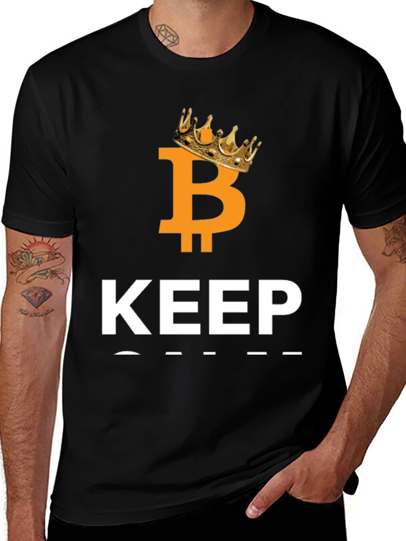 Variant 27 of Bitcoin King T-Shirt - Crypto HODL