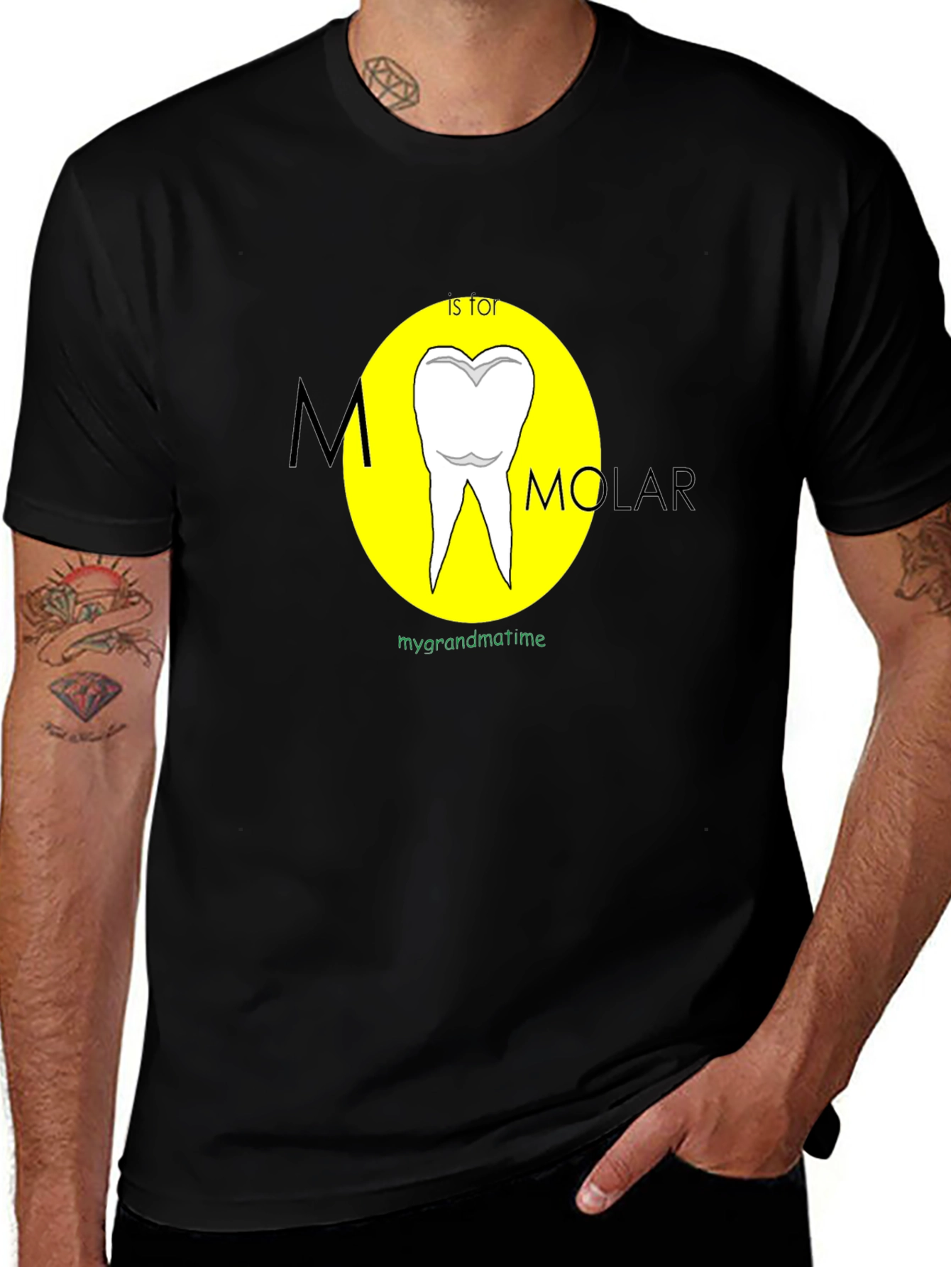 Variant 18 of M is for Molar Funny Dental T-Shirt