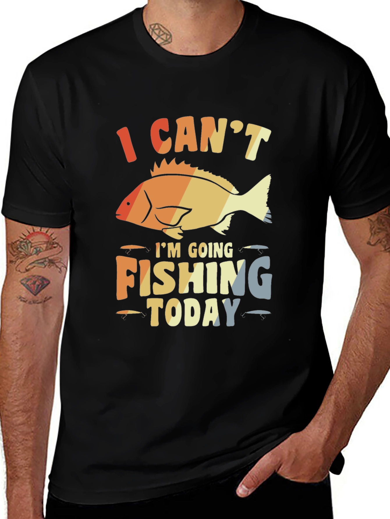 Variant 21 of Fishing Today Graphic Tee