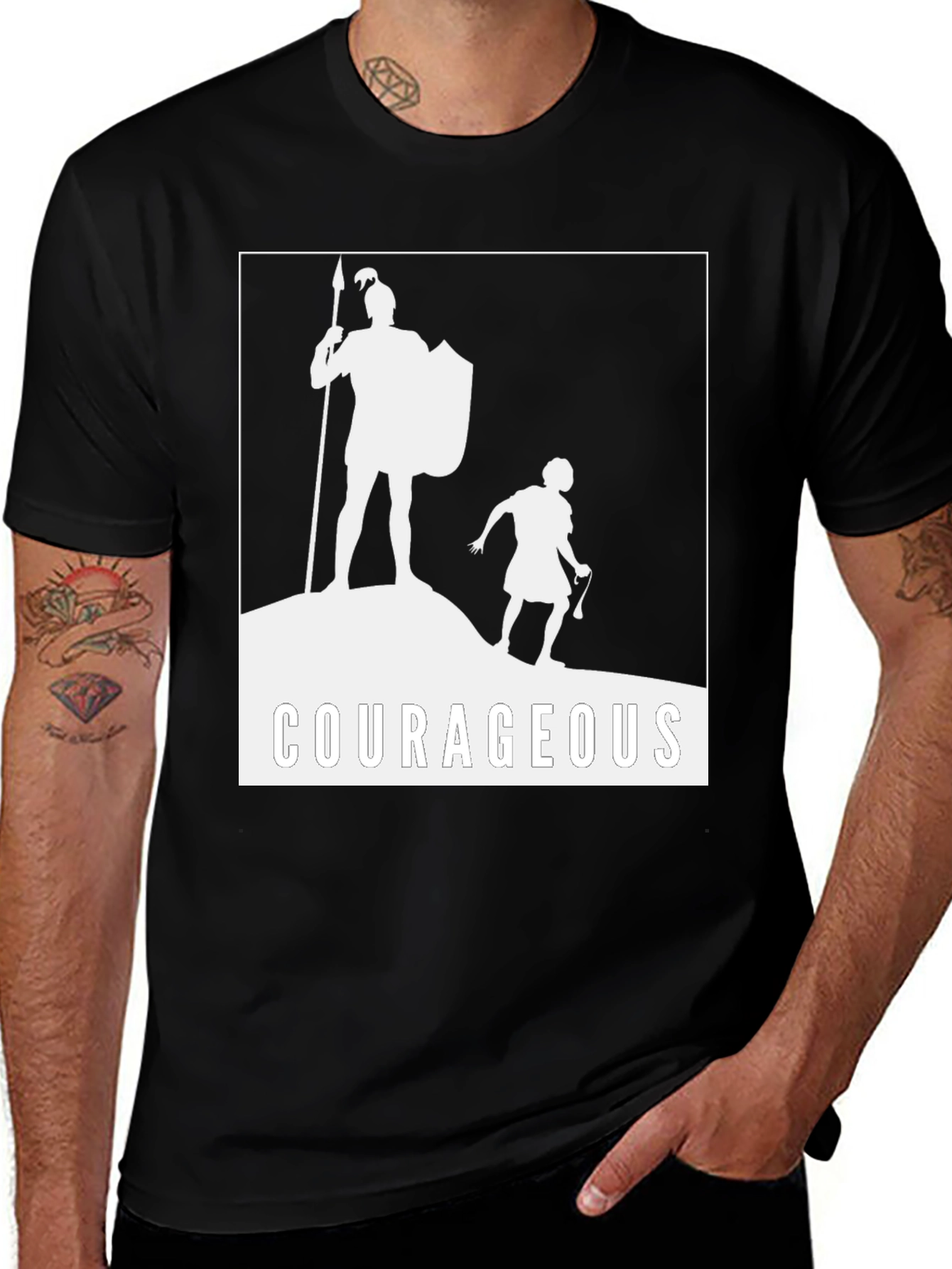 Variant 15 of Courageous David and Goliath Graphic Tee