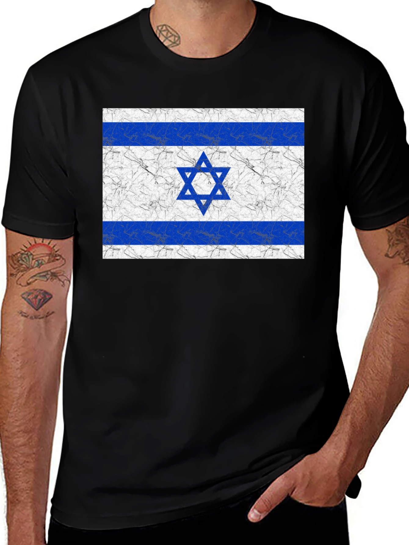 Variant 22 of Israel Flag Graphic T-Shirt