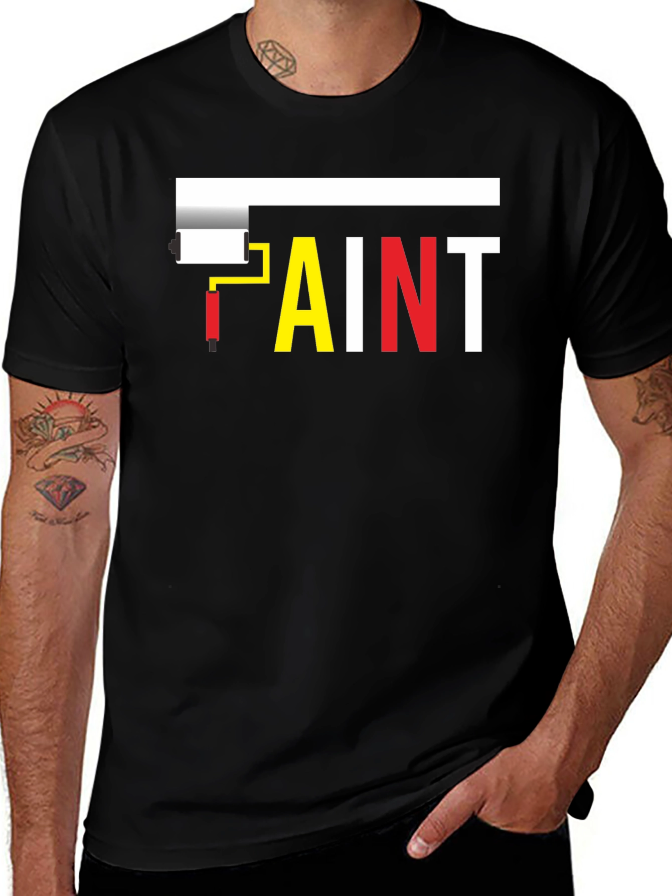 Variant 25 of Paint Roller T-Shirt - Creative Graphic Tee
