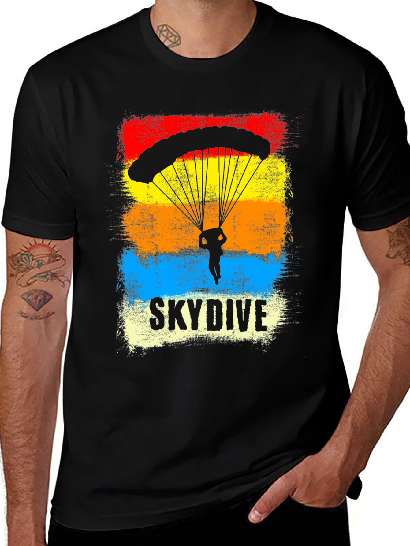 Variant 24 of Skydiving Graphic Tee - Adventure Awaits!