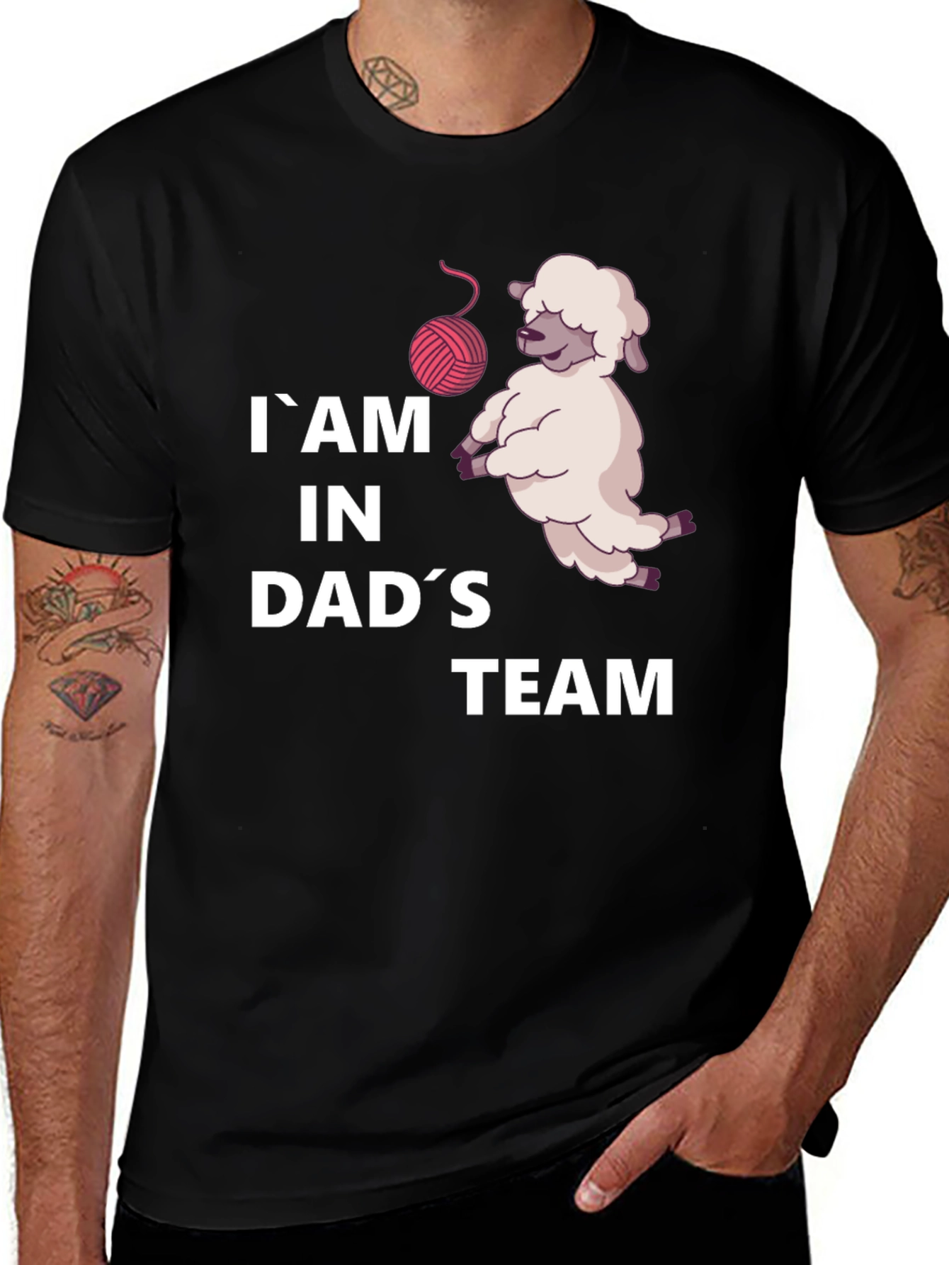 Variant 18 of I Am in Dad's Team Sheep T-Shirt