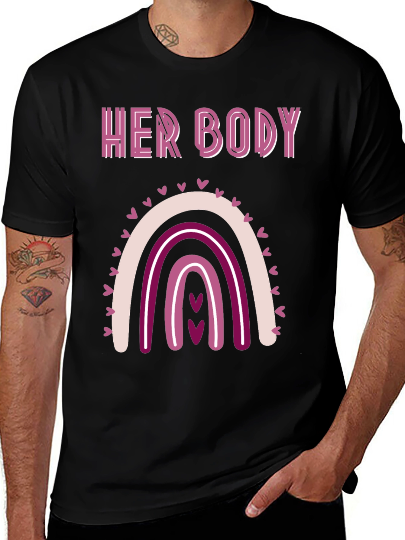 Variant 6 of Her Body Rainbow Tee